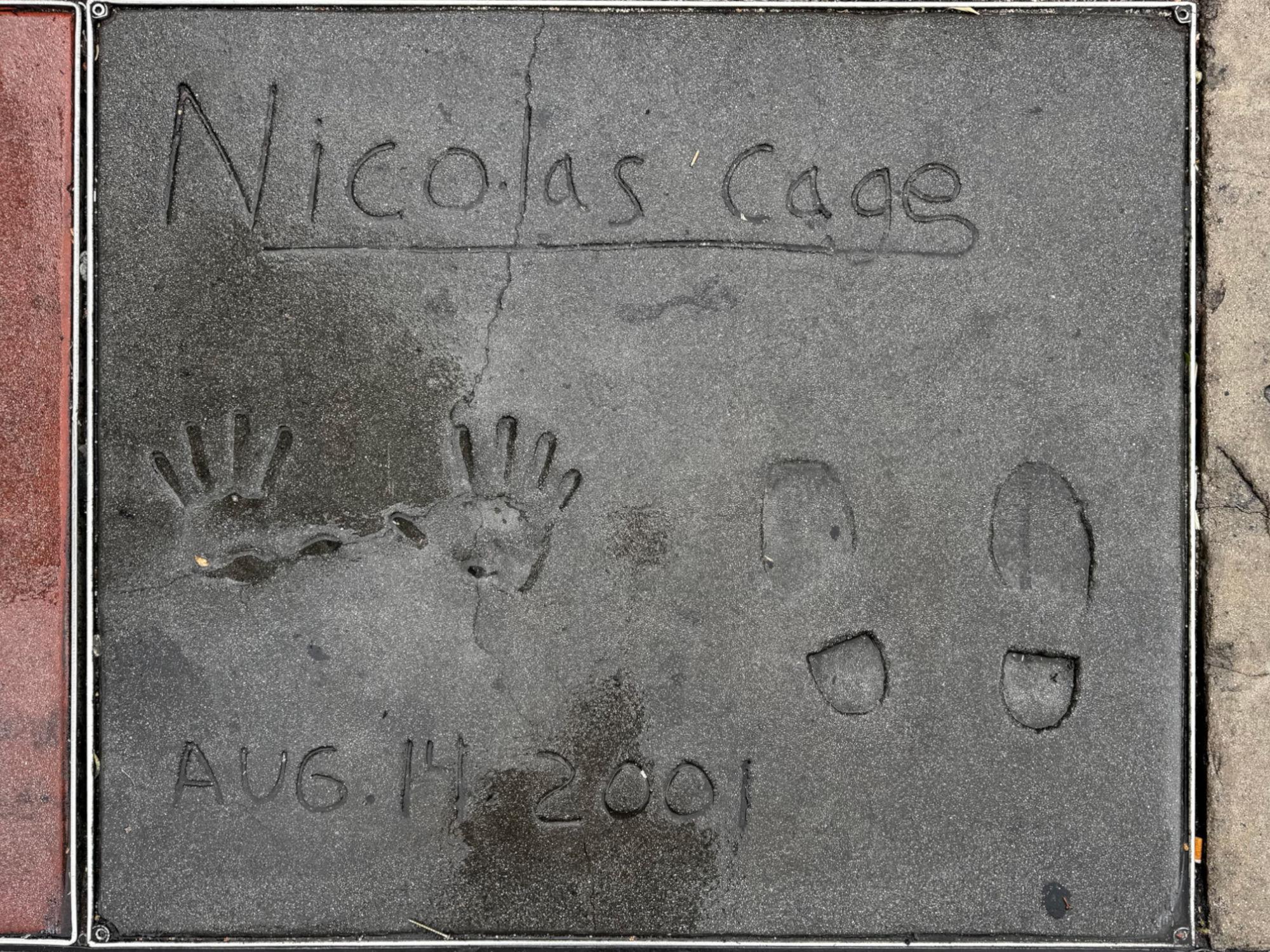 Grauman's Chinese Theatre Nicolas Cage