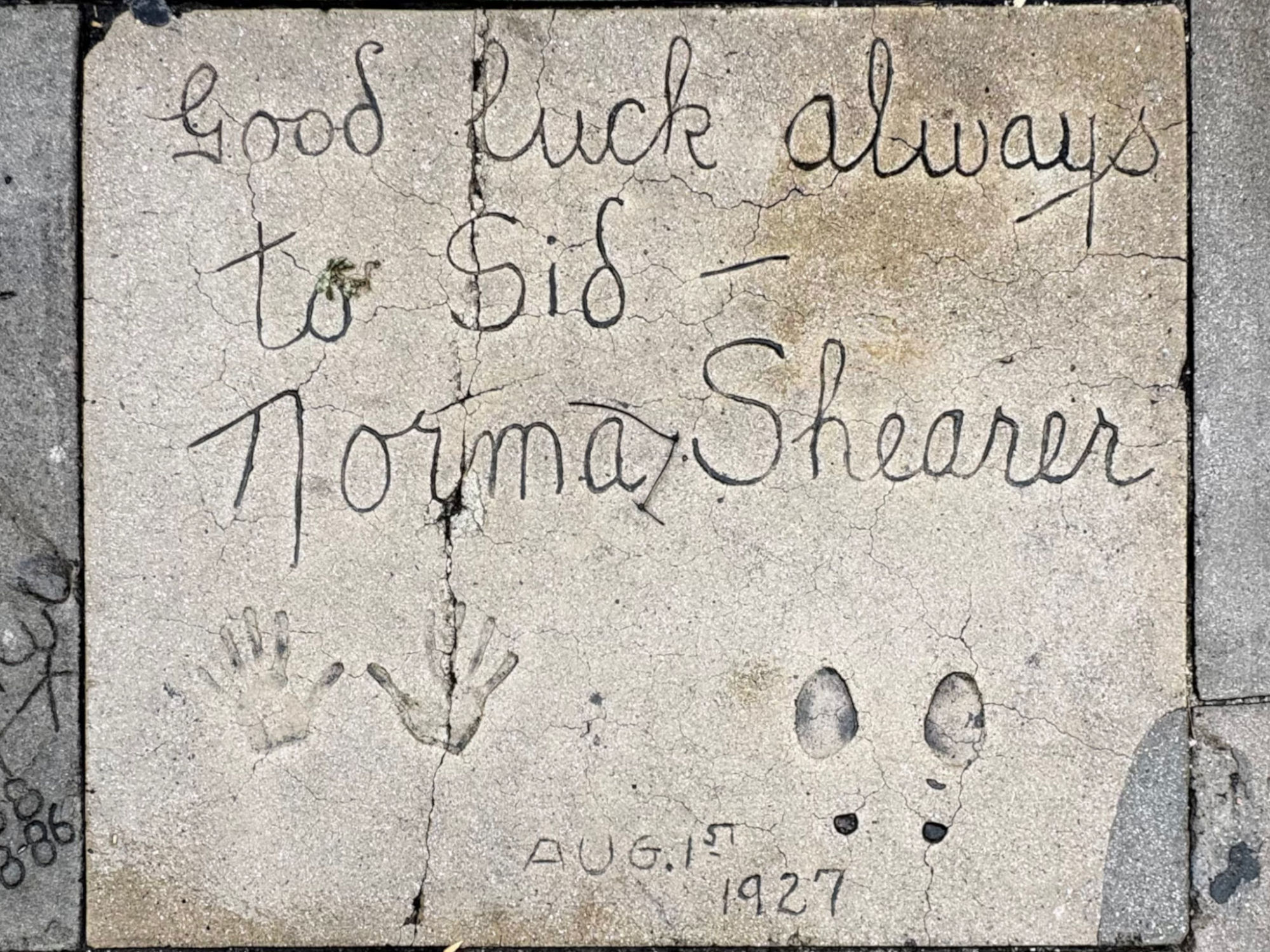 Grauman's Chinese Theatre Norma Shearer