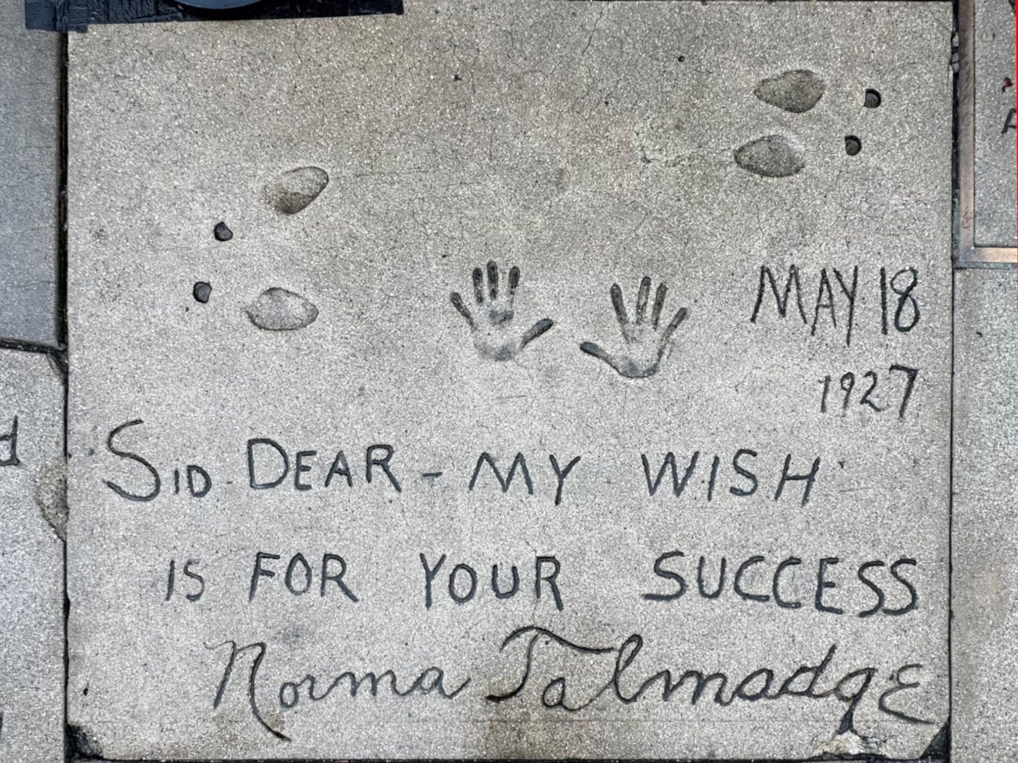 Grauman's Chinese Theatre Norma Talmadge