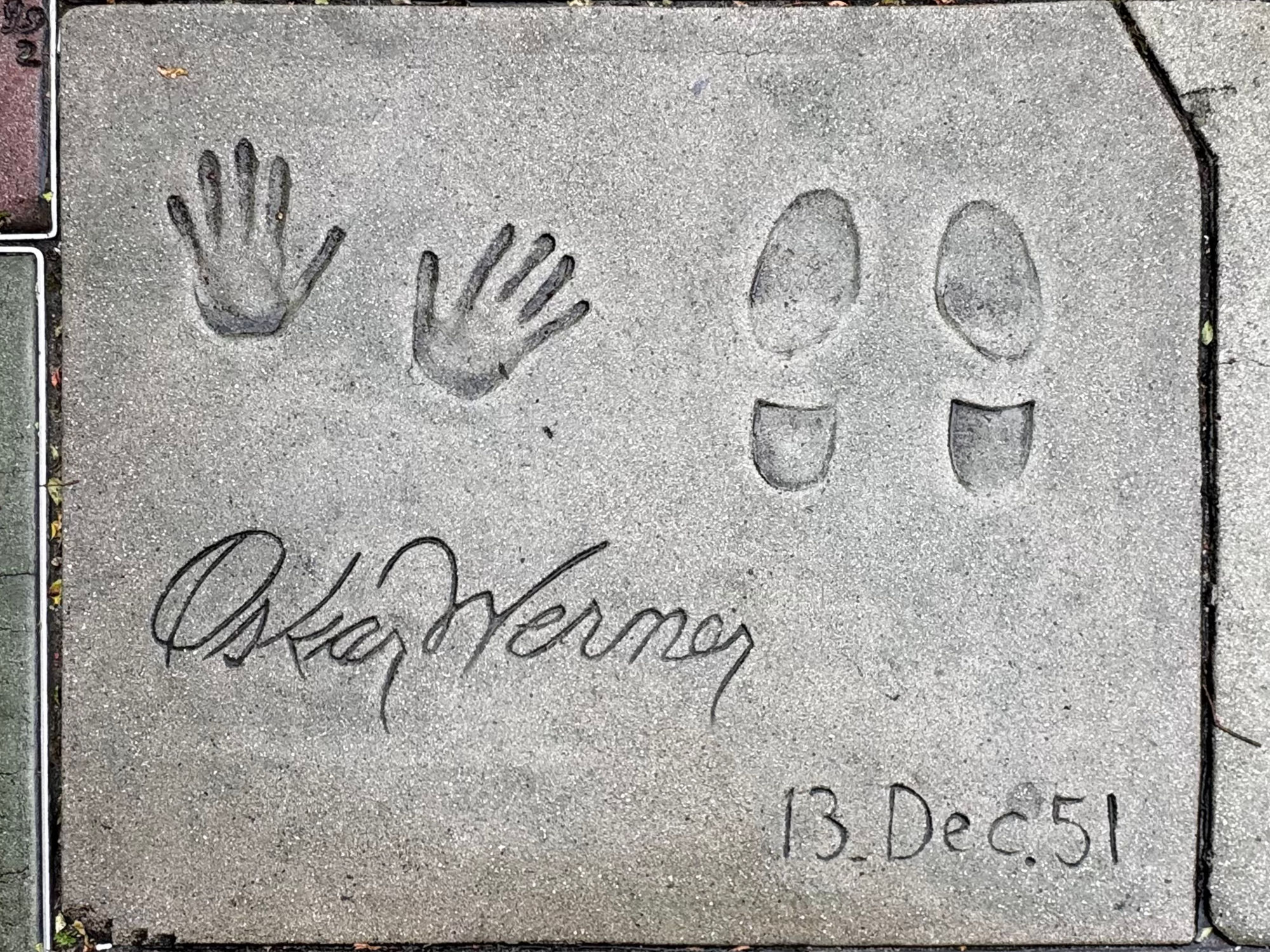 Grauman's Chinese Theatre Oskar Werner