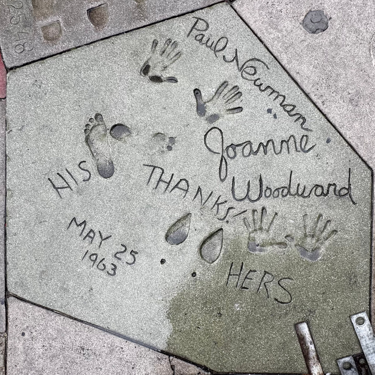Grauman's Chinese Theatre Paul Newman and Joanne Woodward