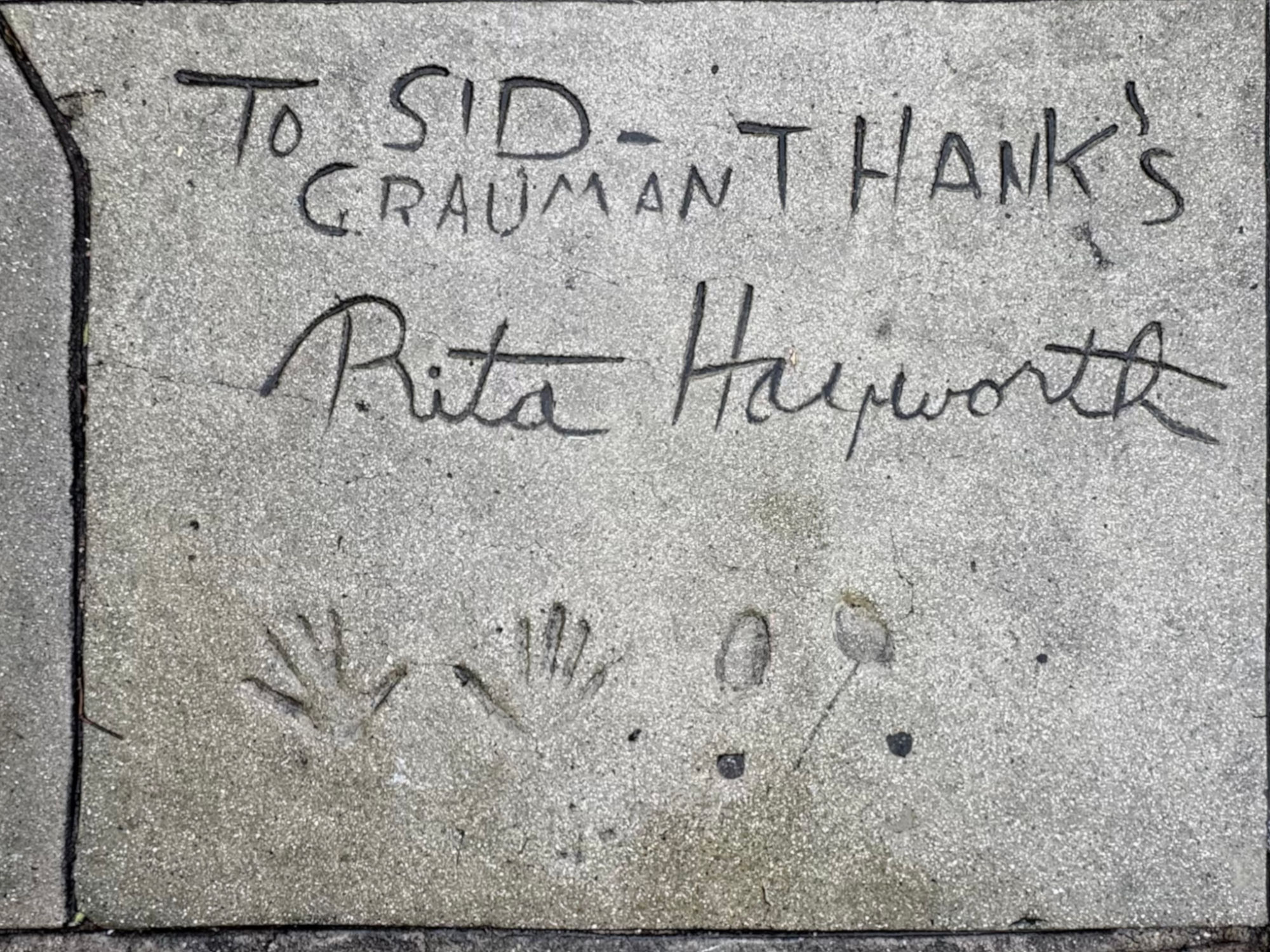 Grauman's Chinese Theatre Rita Hayworth