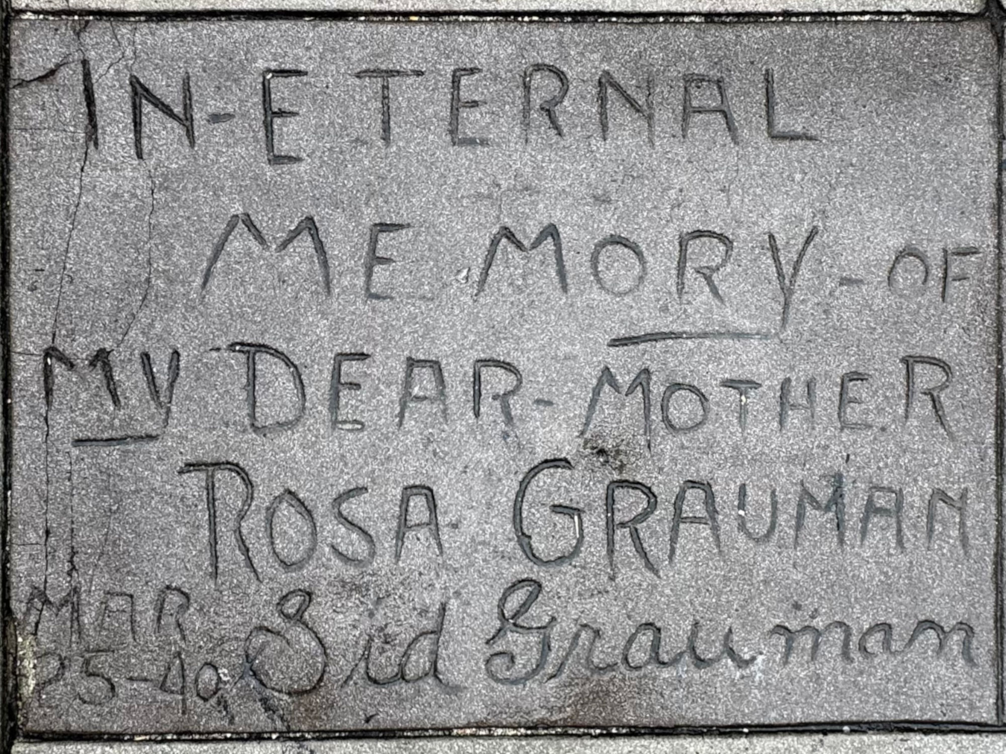 Grauman's Chinese Theatre Rosa Grauman