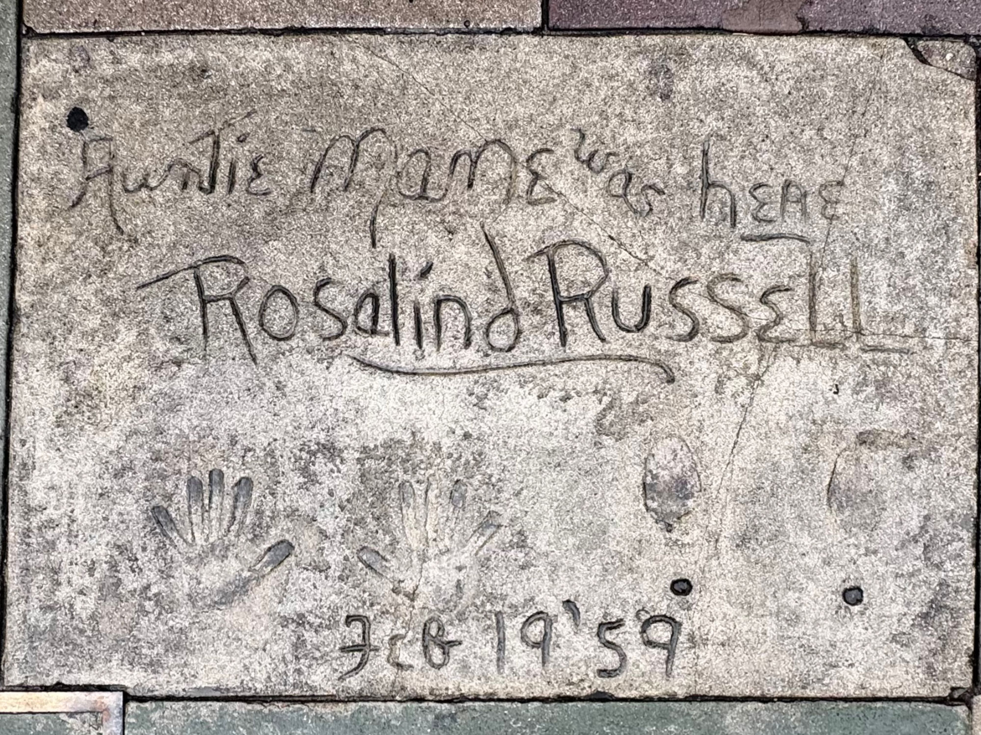Grauman's Chinese Theatre Rosalind Russell