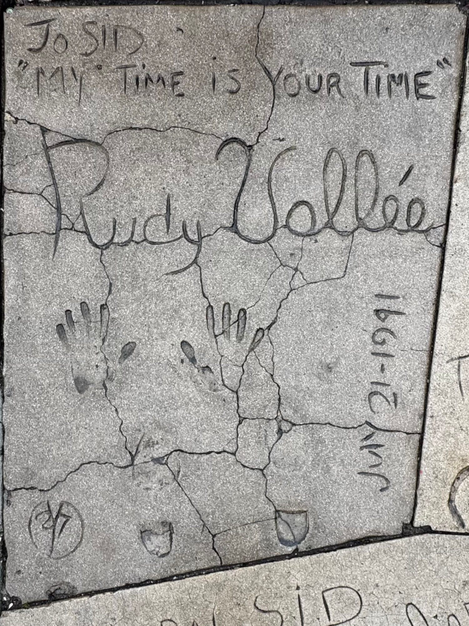 Grauman's Chinese Theatre Rudy Vallee