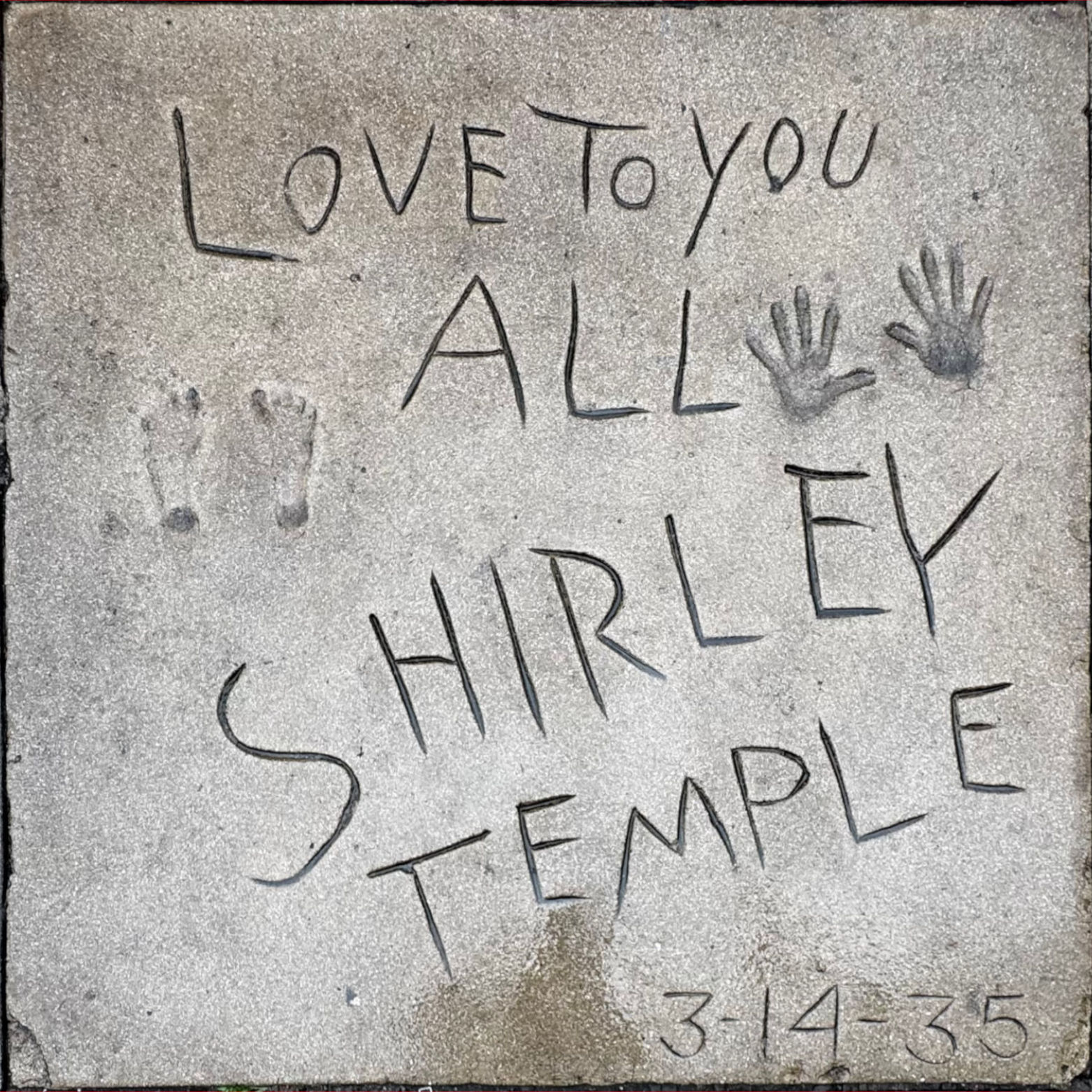 Grauman's Chinese Theatre Shirley Temple