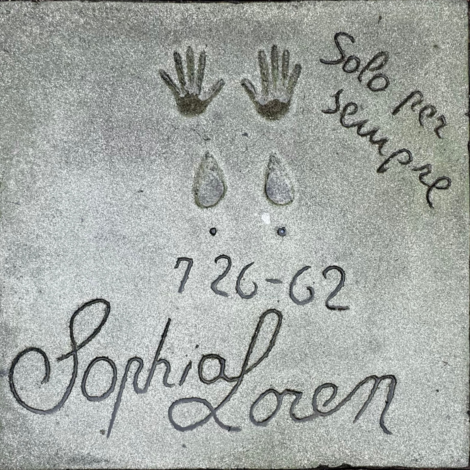 Grauman's Chinese Theatre Sophia Loren