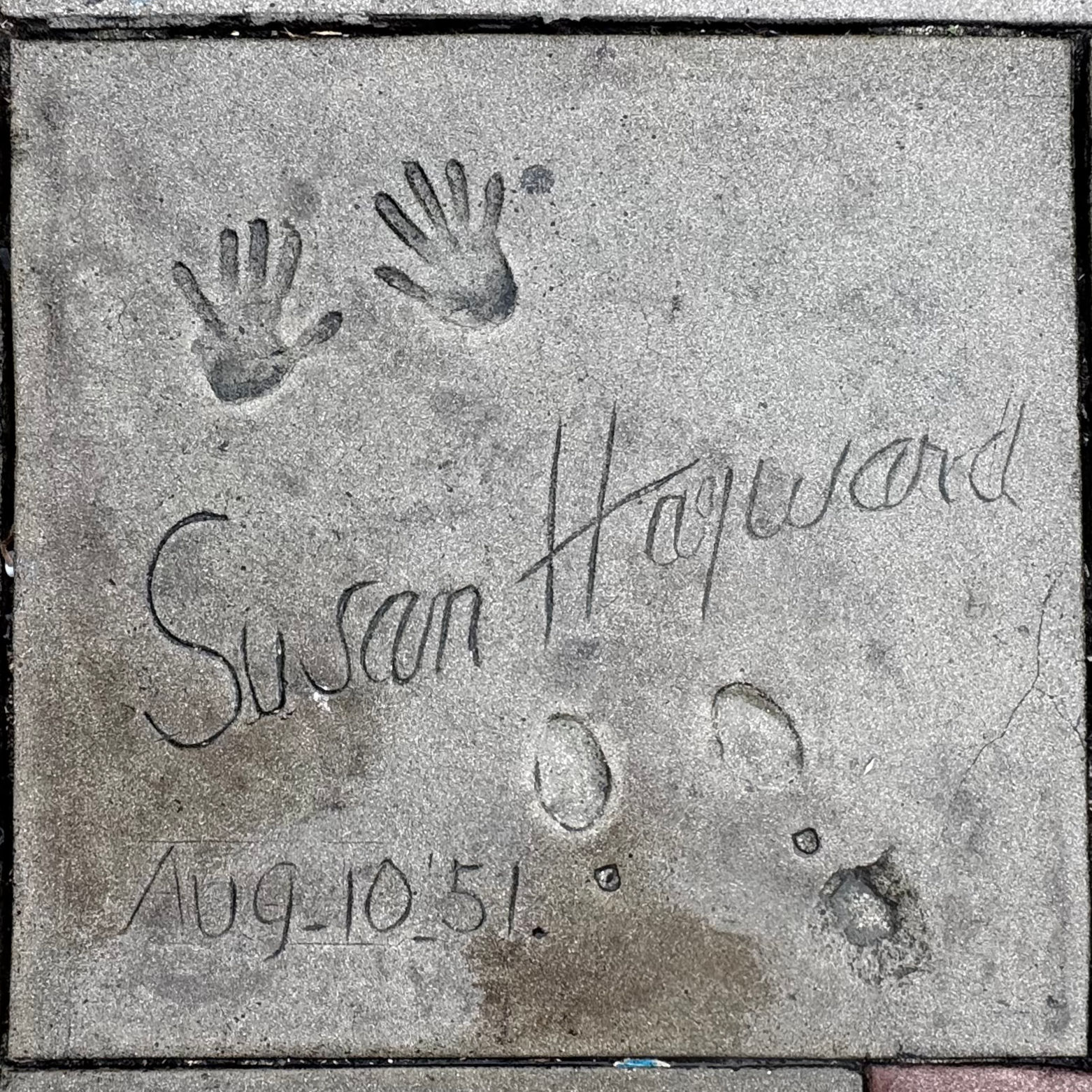 Grauman's Chinese Theatre Susan Hayward