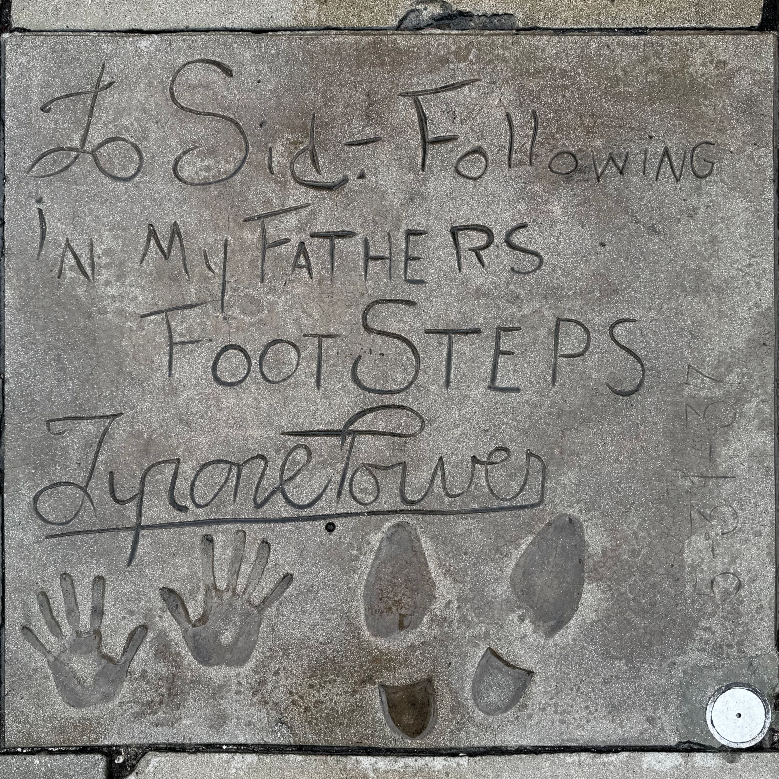 Grauman's Chinese Theatre Tyrone Power
