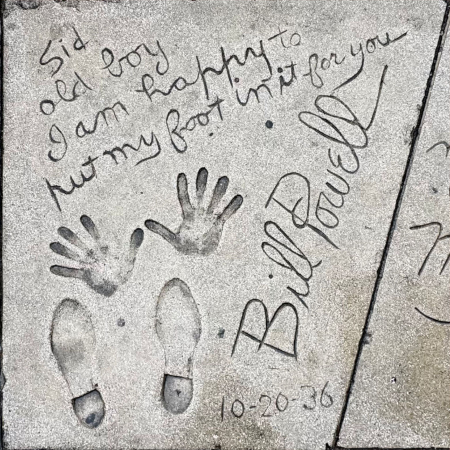 Grauman's Chinese Theatre William Powell