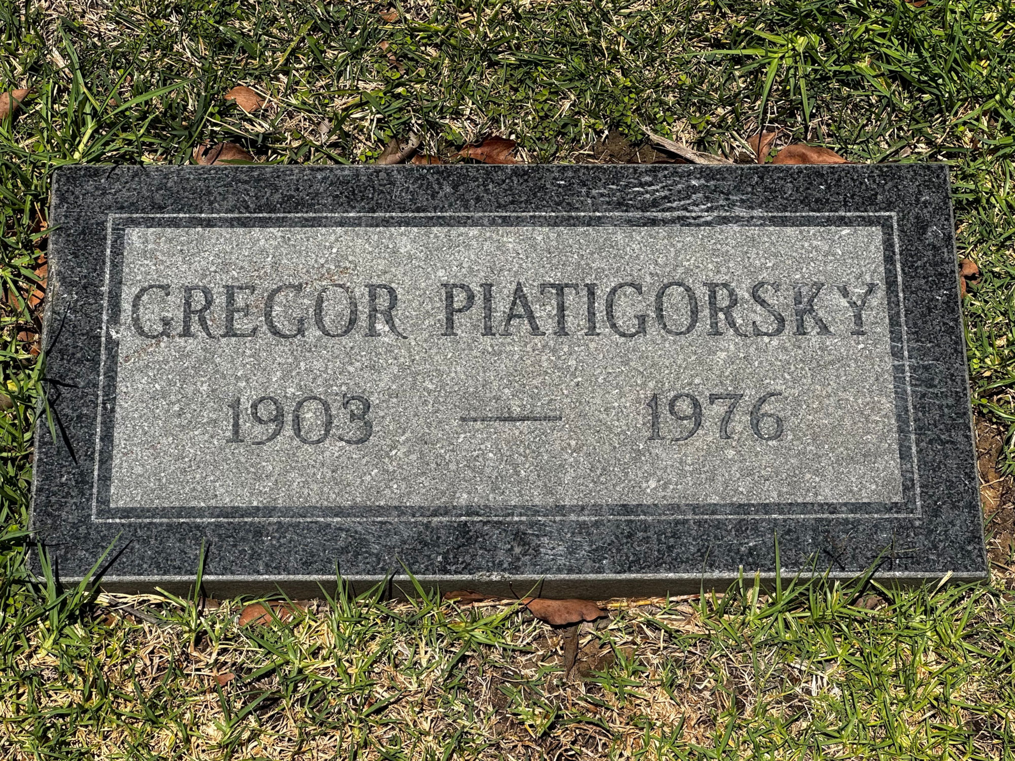 Westwood Village Memorial Park Gregor Piatigorsky