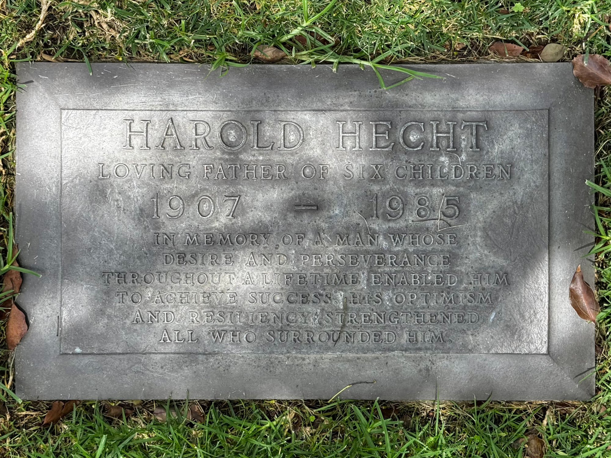 Westwood Village Memorial Park Harold Hecht