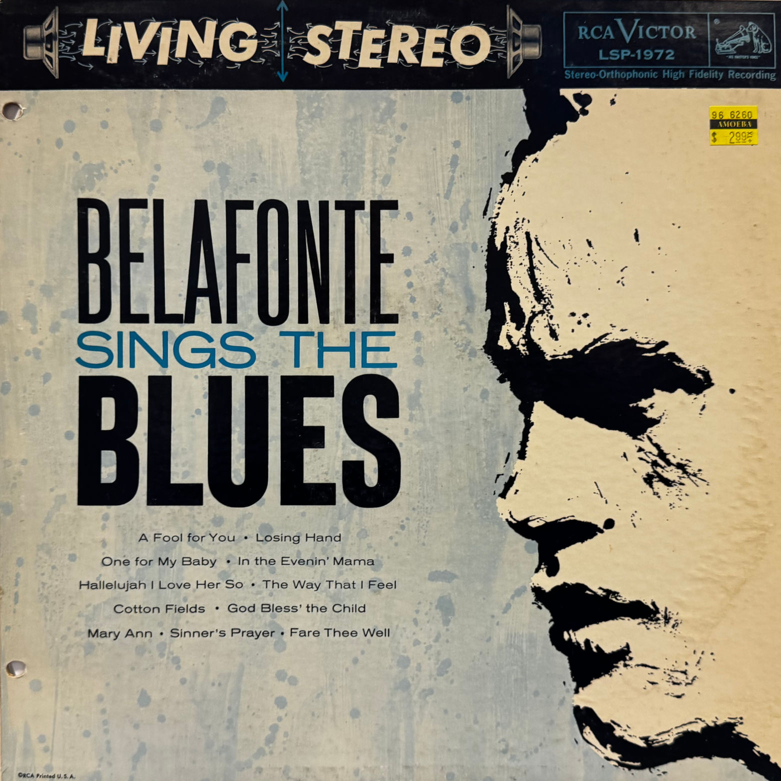 Harry Belafonte Sings the Blues Album Cover