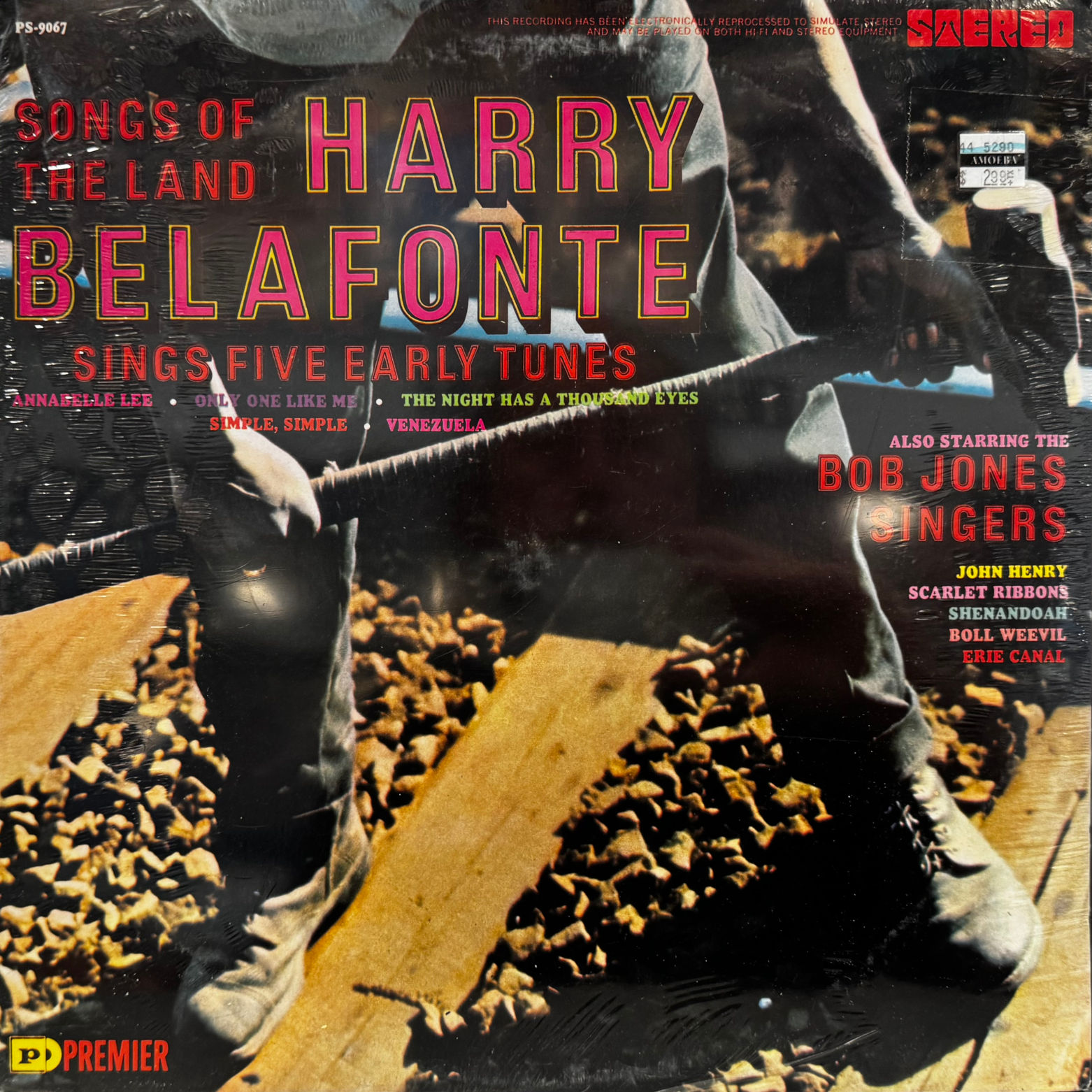 Harry Belafonte Songs of the Land Album Cover
