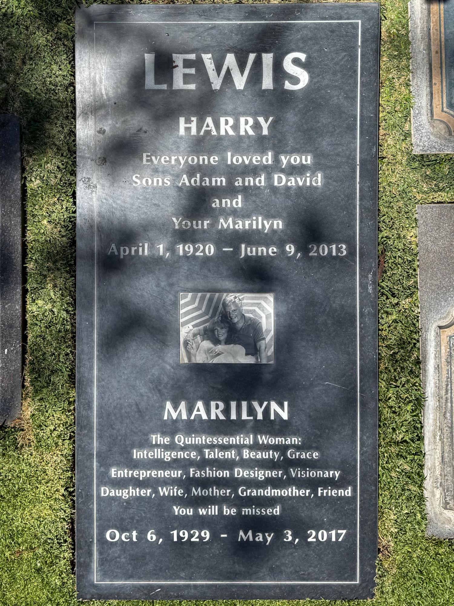 Westwood Village Memorial Park Harry Lewis