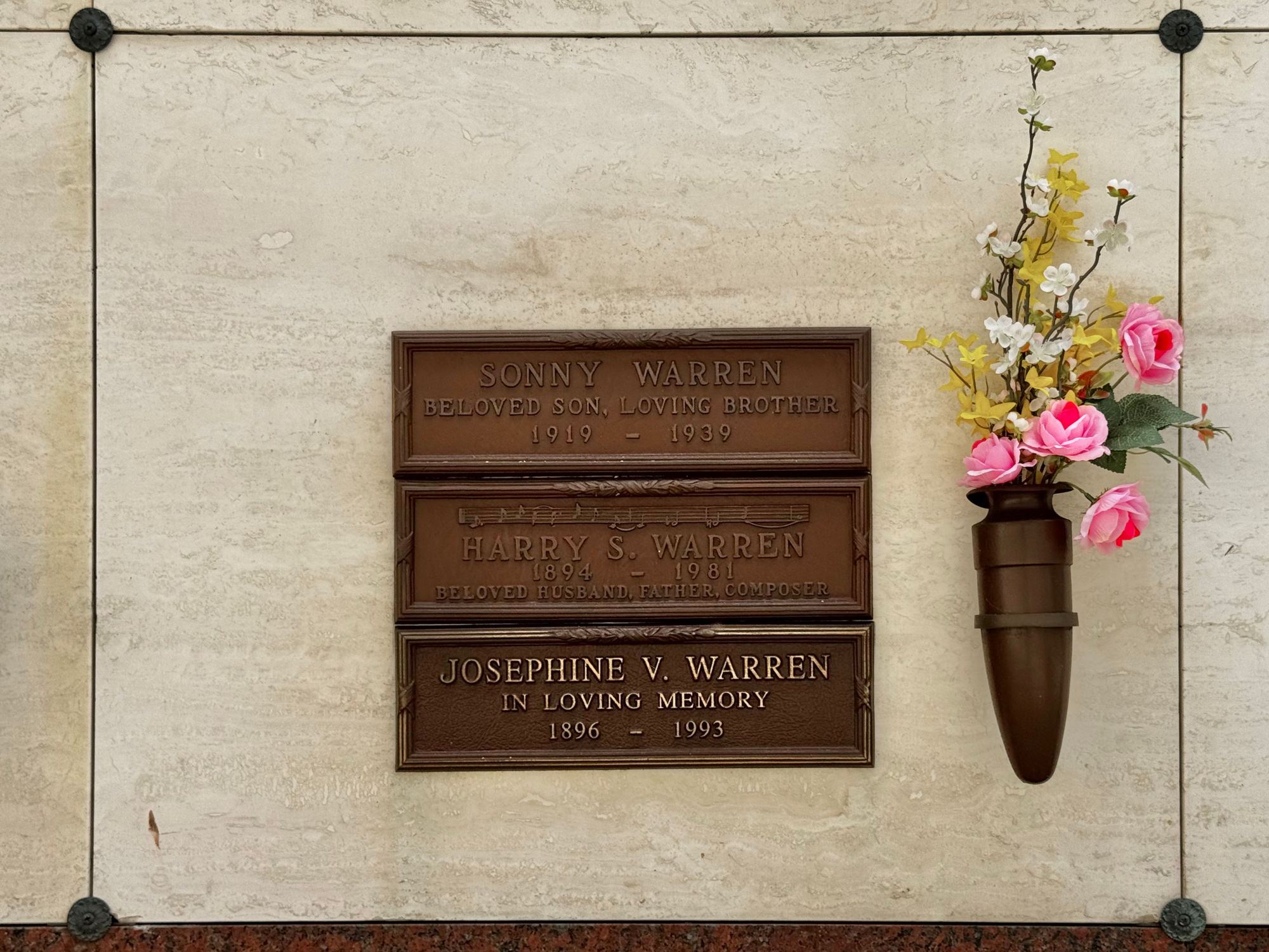 Westwood Village Memorial Park Harry Warren