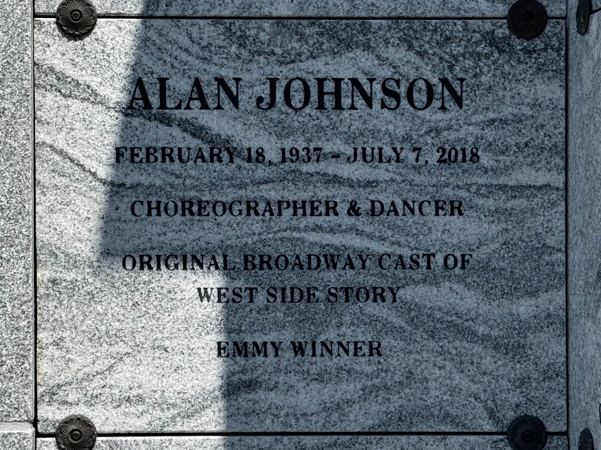 Hollywood Forever Cemetery Alan Scott Johnson