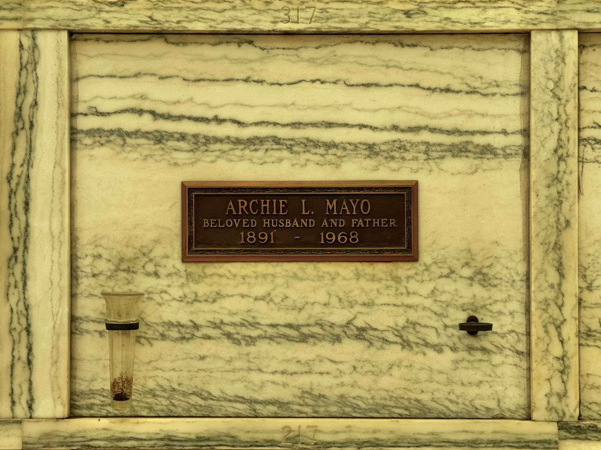 Hollywood Forever Cemetery Archie Louis Mayo