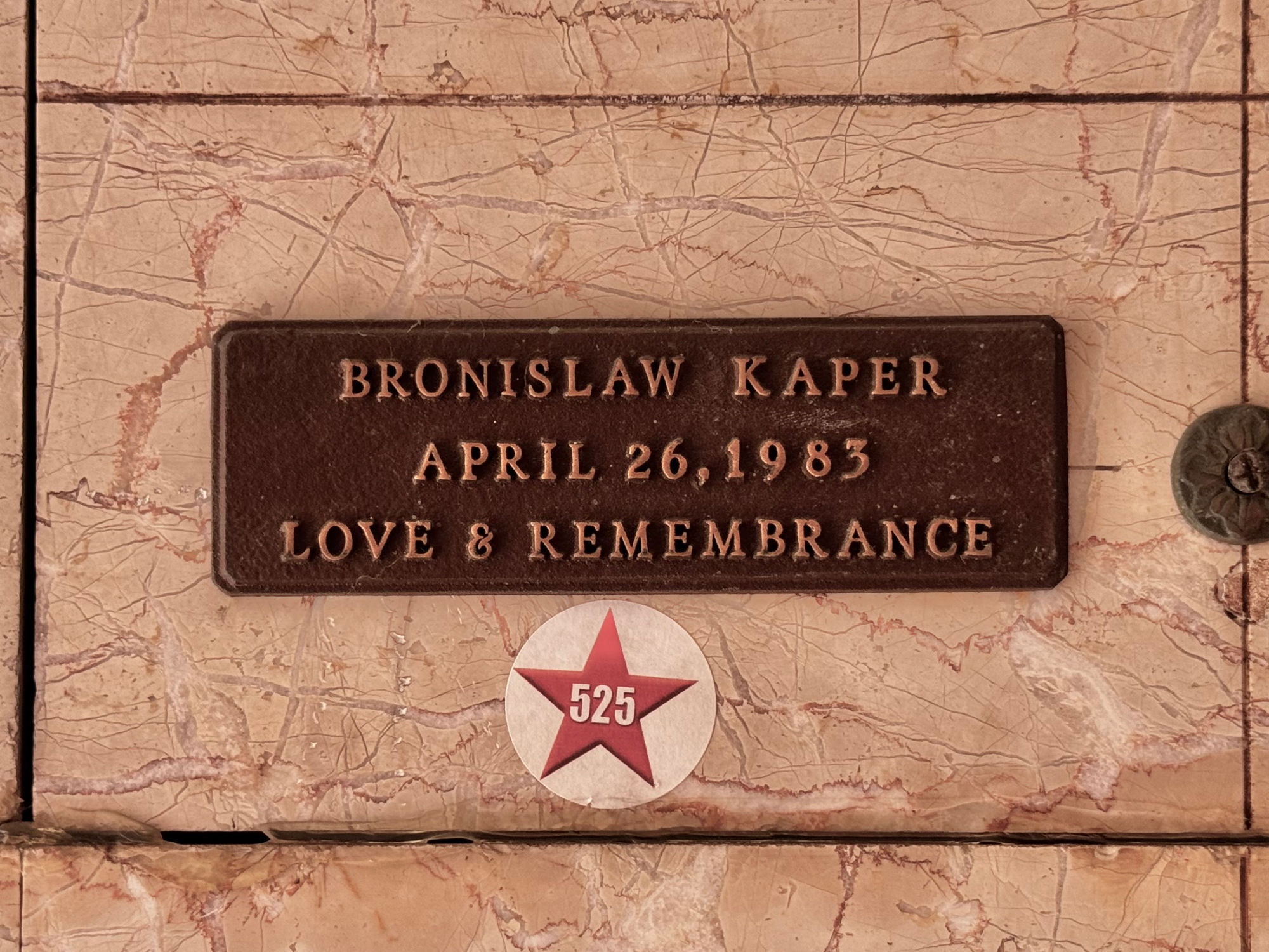 Hollywood Forever Cemetery Bronislaw Kaper