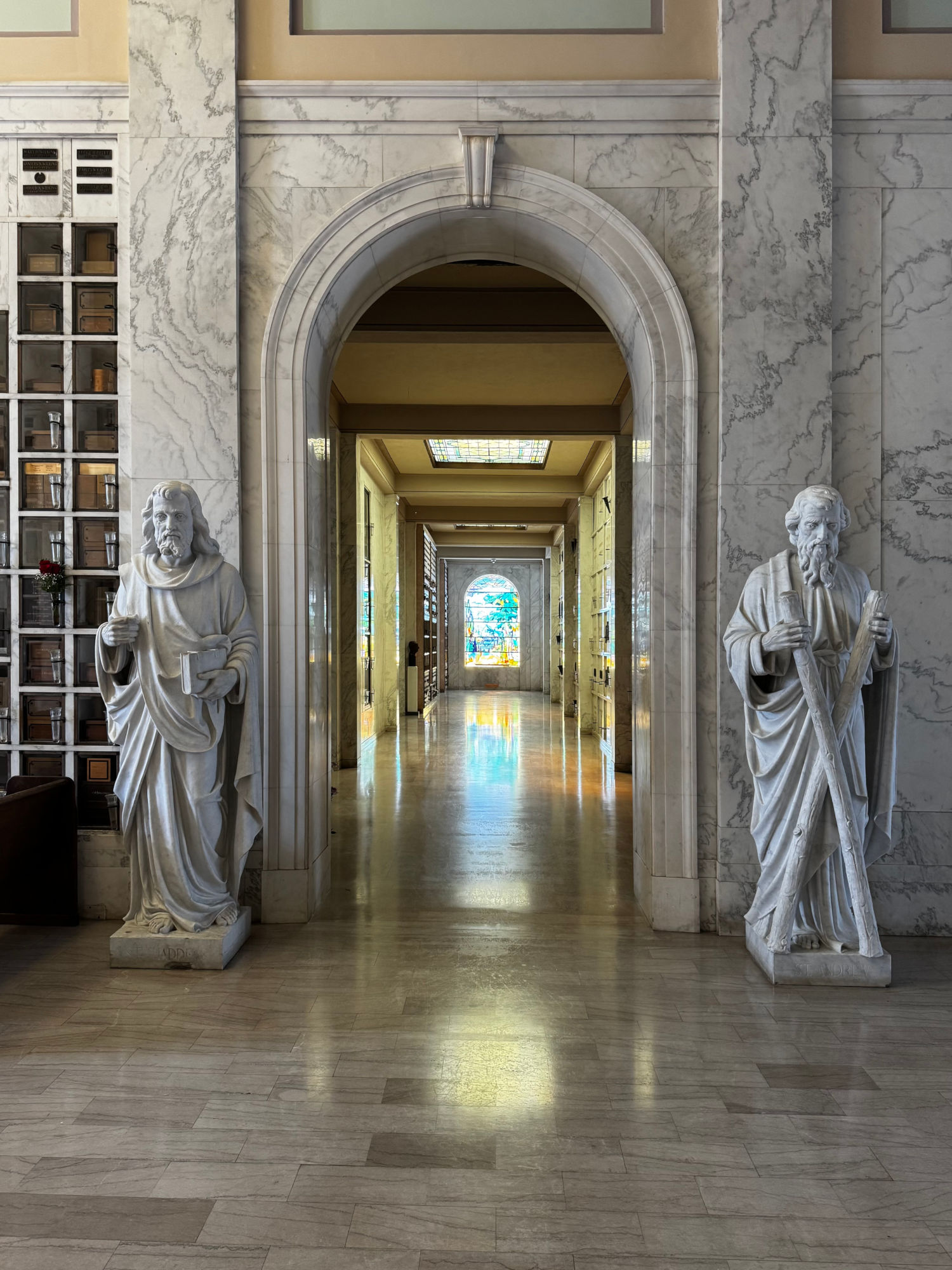 Hollywood Forever Cemetery Cathedral Mausoleum Corridor