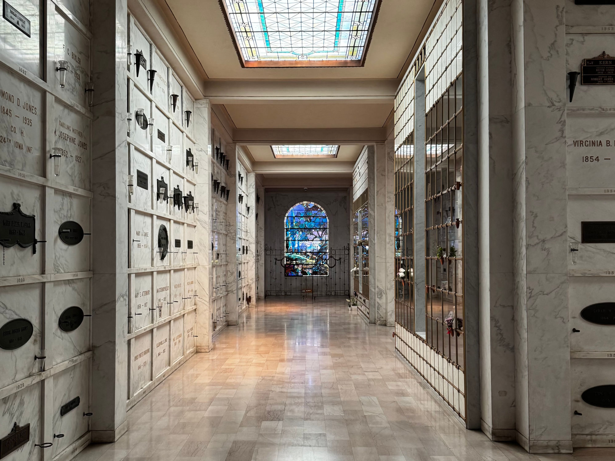Hollywood Forever Cemetery Cathedral Mausoleum Stained Glass