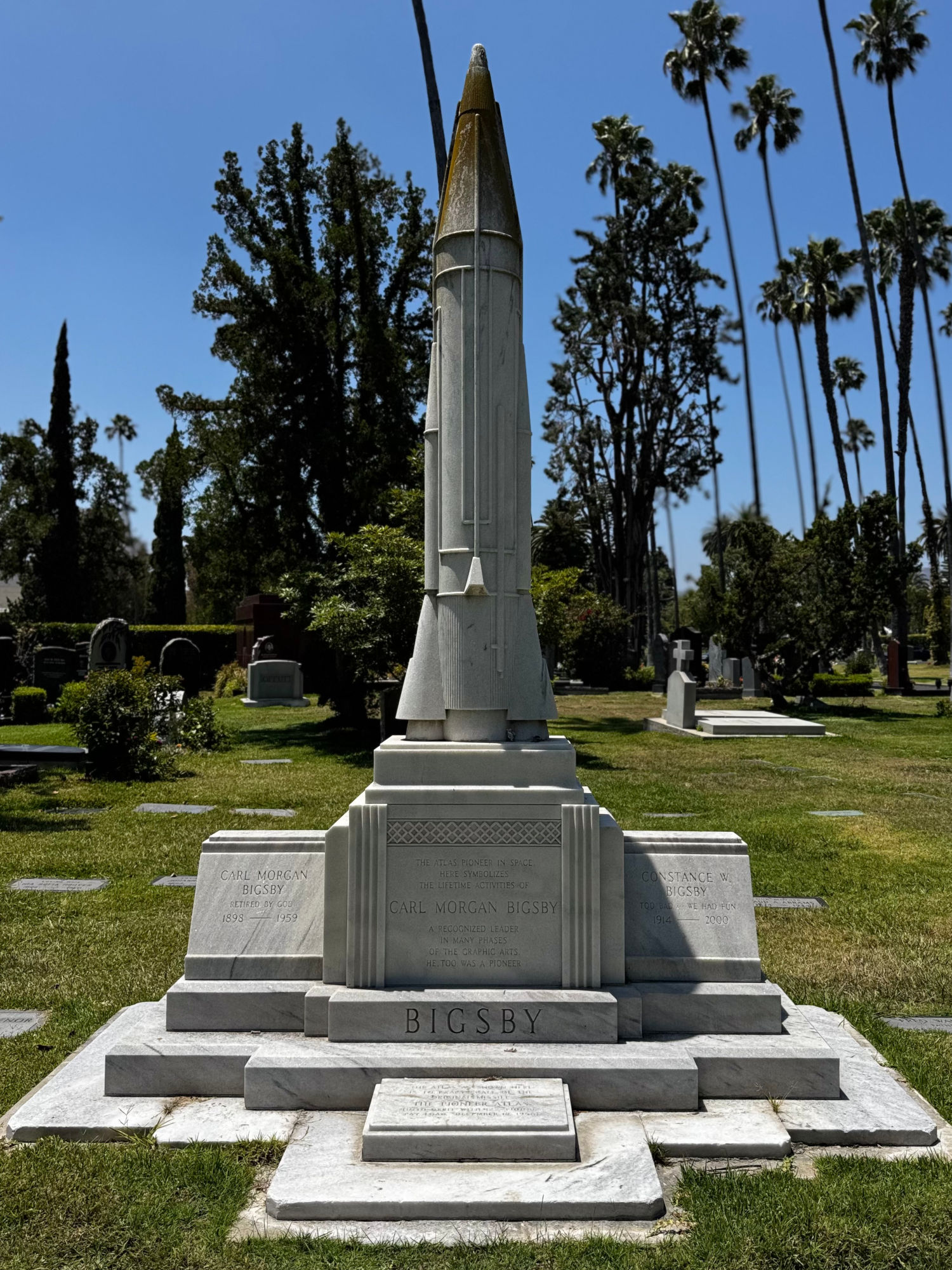 Hollywood Forever Cemetery E. Carl Morgan Bigsby
