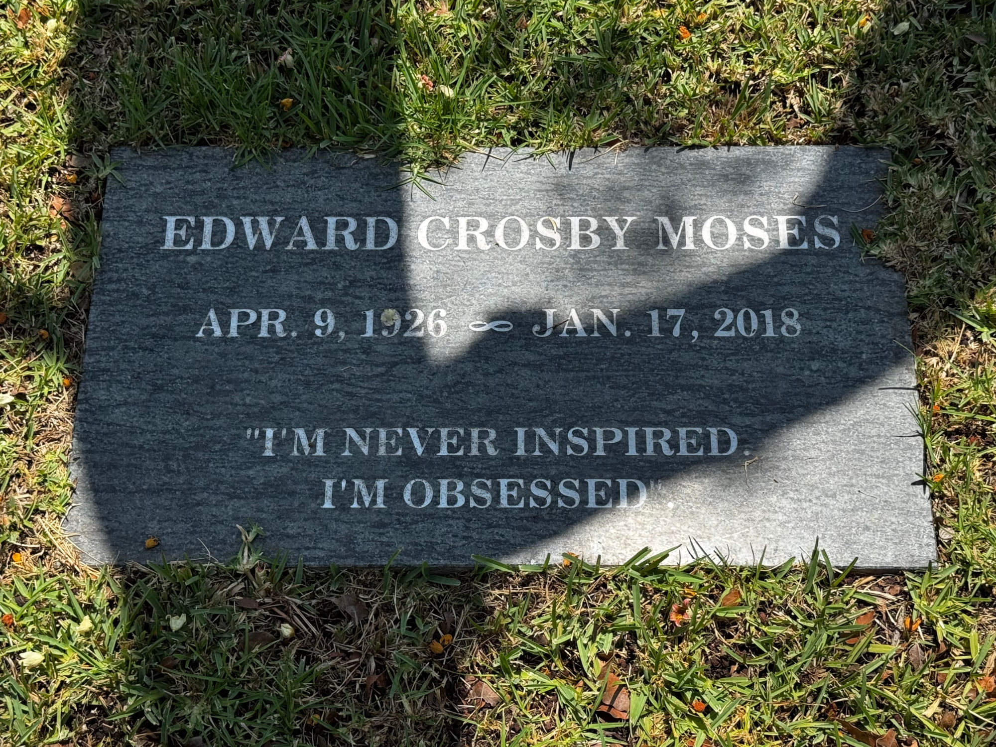Hollywood Forever Cemetery Edward Crosby Moses