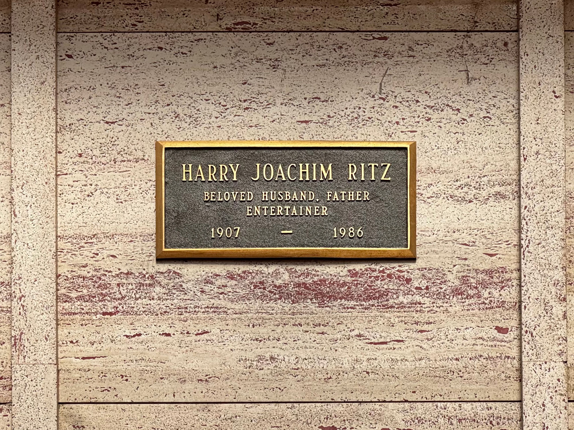 Hollywood Forever Cemetery Harry Ritz