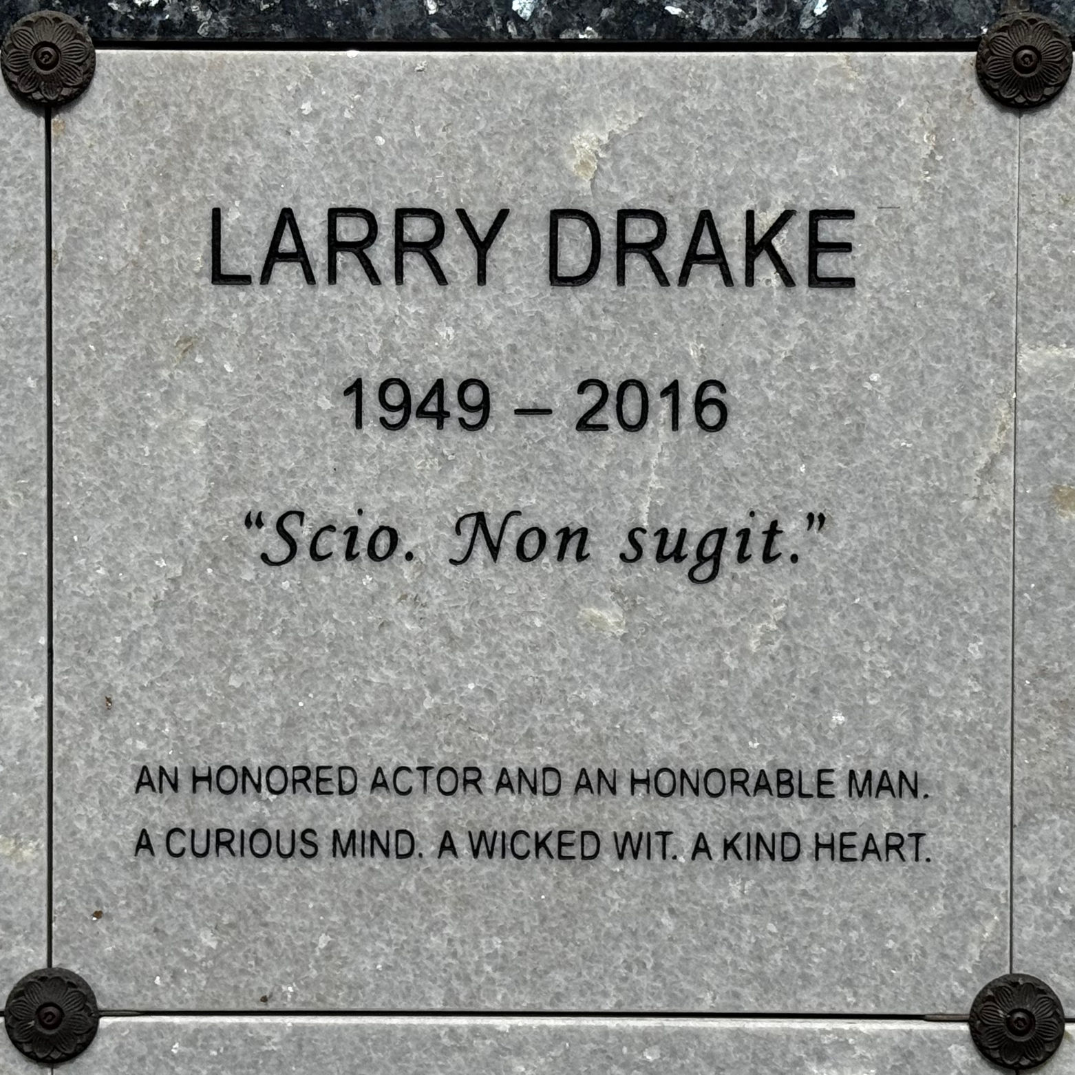 Hollywood Forever Cemetery Lawrence Richard Drake