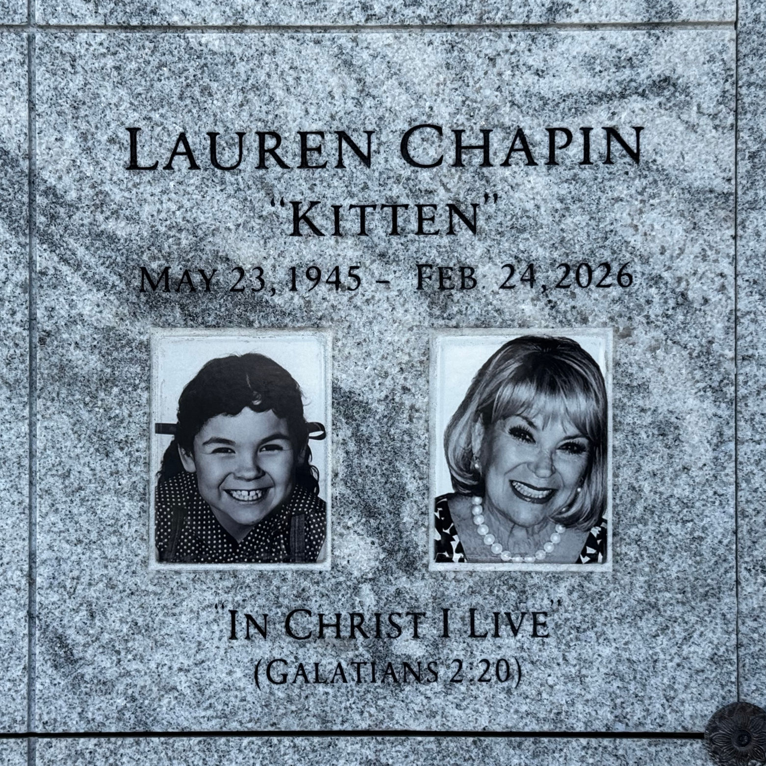 Hollywood Forever Cemetery Lauren Ann Chapin