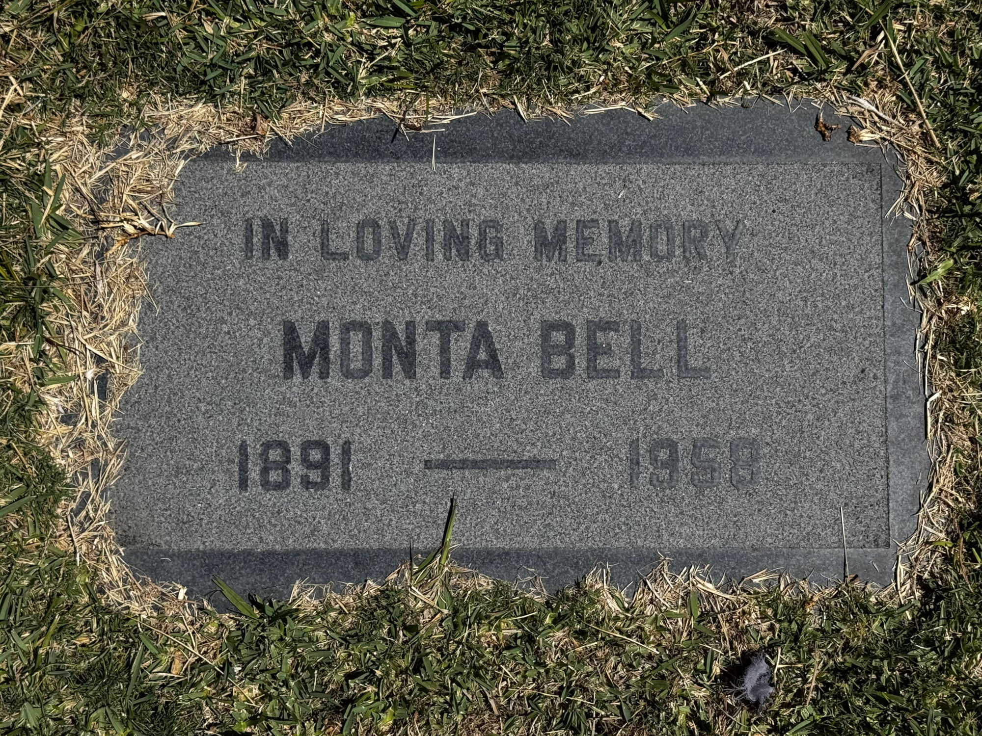 Hollywood Forever Cemetery Monta Bell