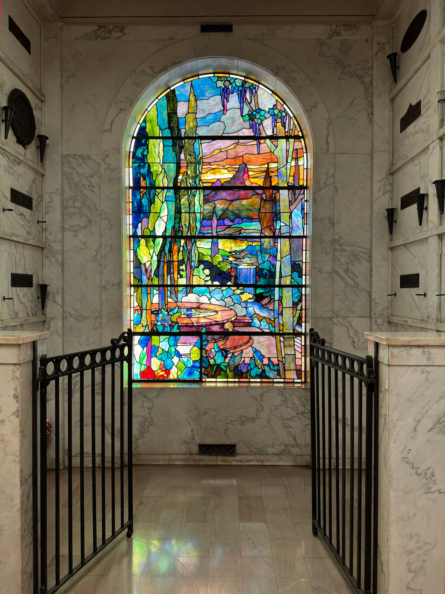 Hollywood Forever Cemetery Mousoleum Stained Glass
