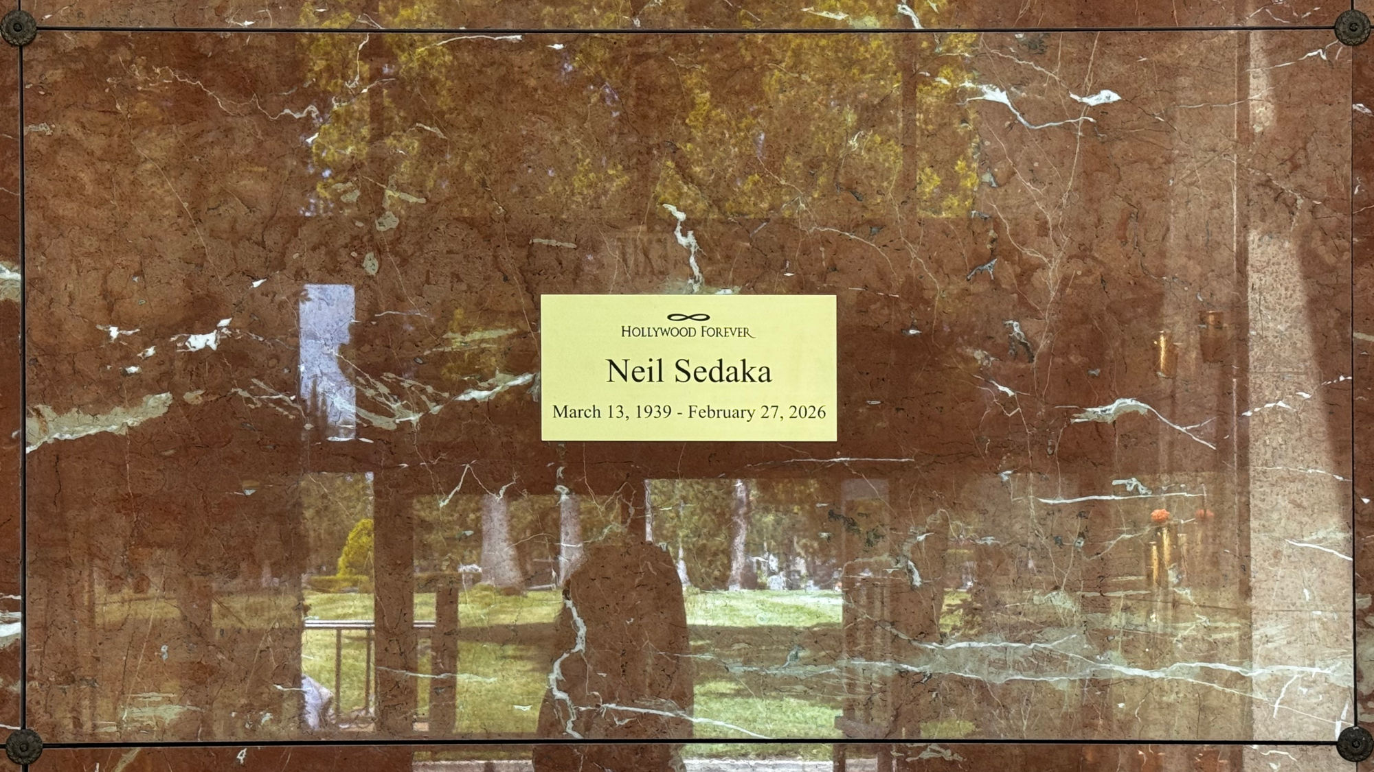 Hollywood Forever Cemetery Neil Sedaka