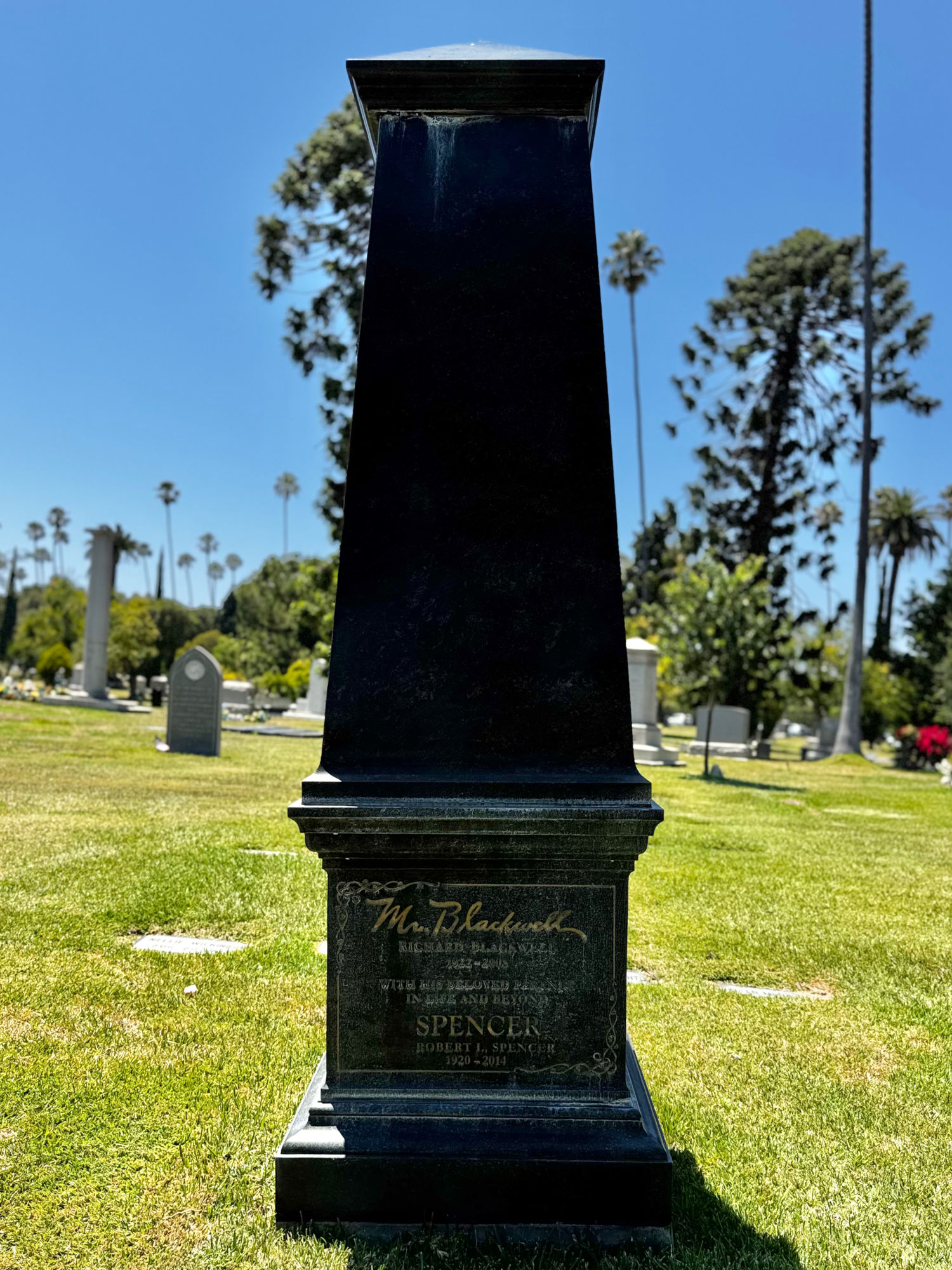 Hollywood Forever Cemetery Mr. Blackwell