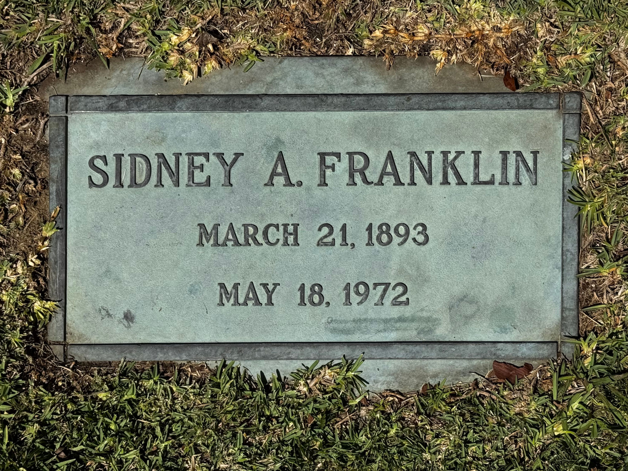 Hollywood Forever Cemetery Sidney Arnold Franklin