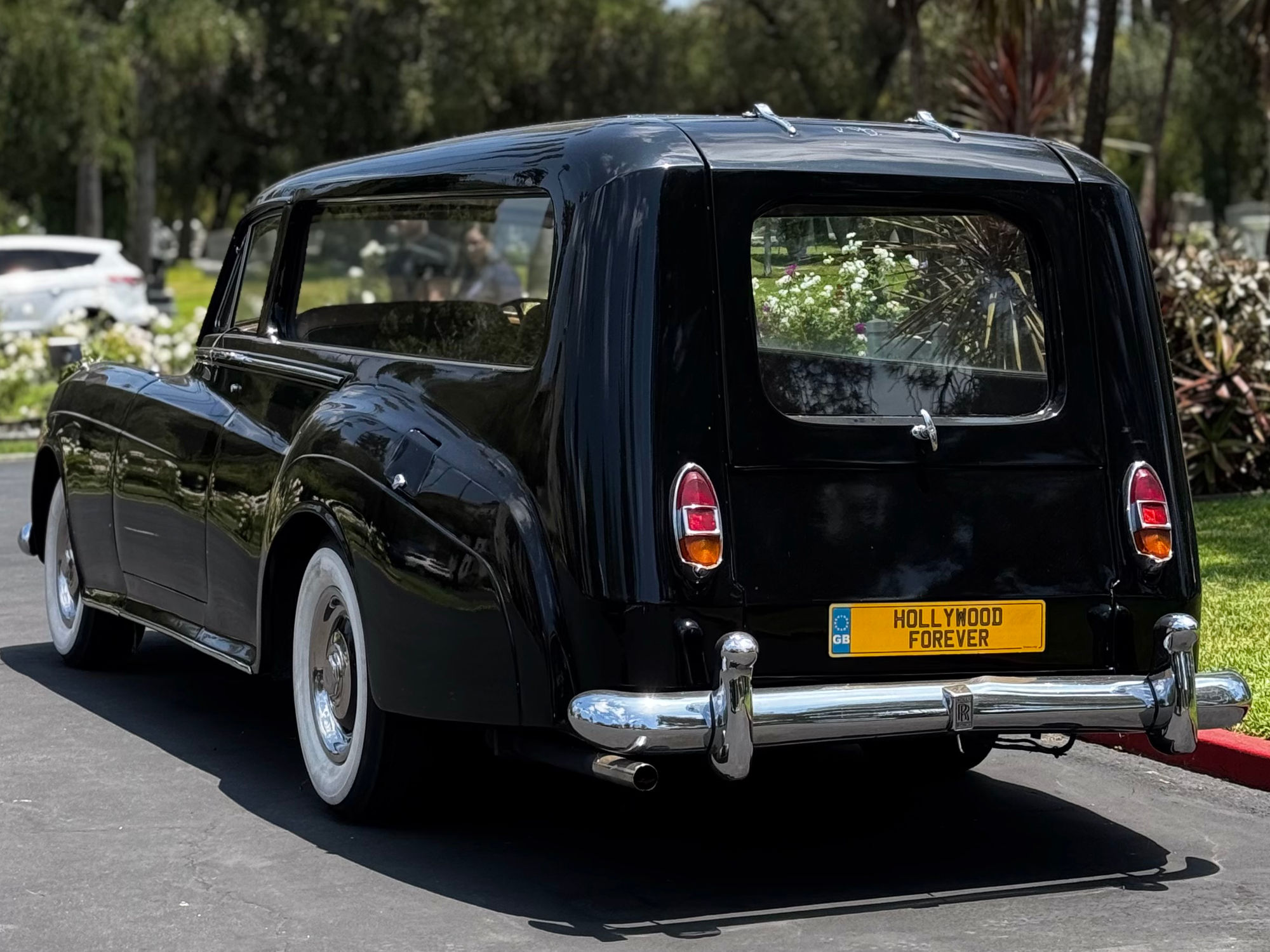 Hollywood Forever Cemetery Vintage Rolls Royce Hearse