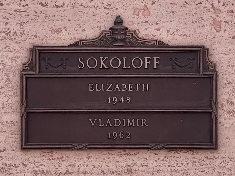 Hollywood Forever Cemetery Vladimir Alexandrovitch Sokoloff