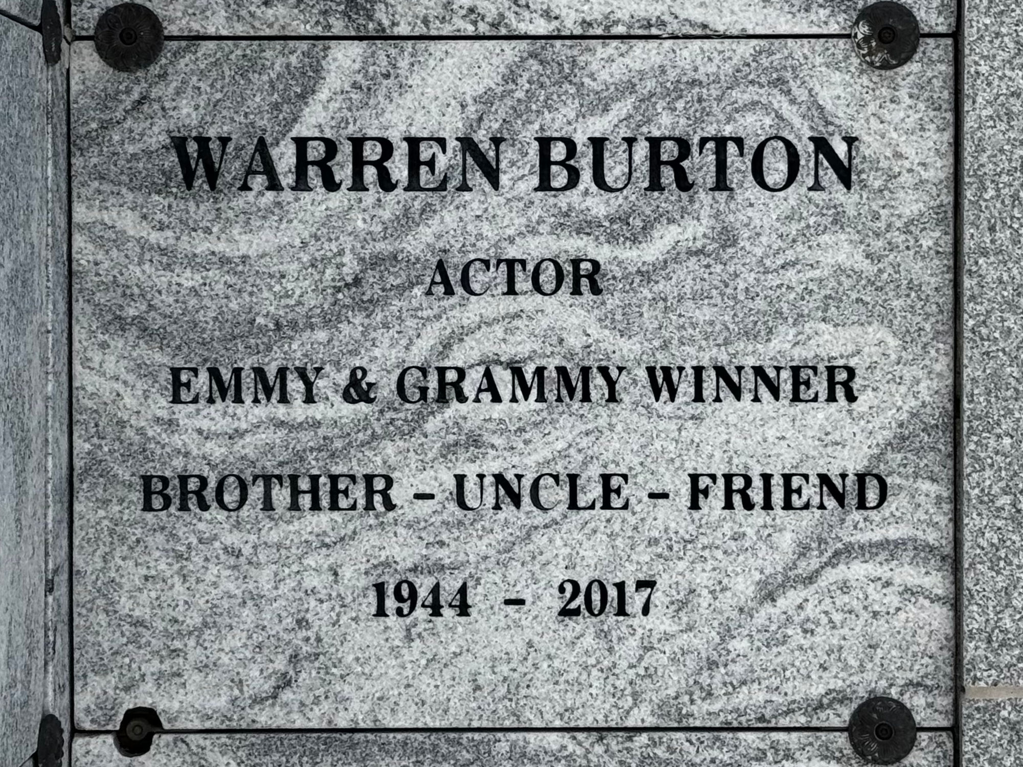 Hollywood Forever Cemetery Warren Burton