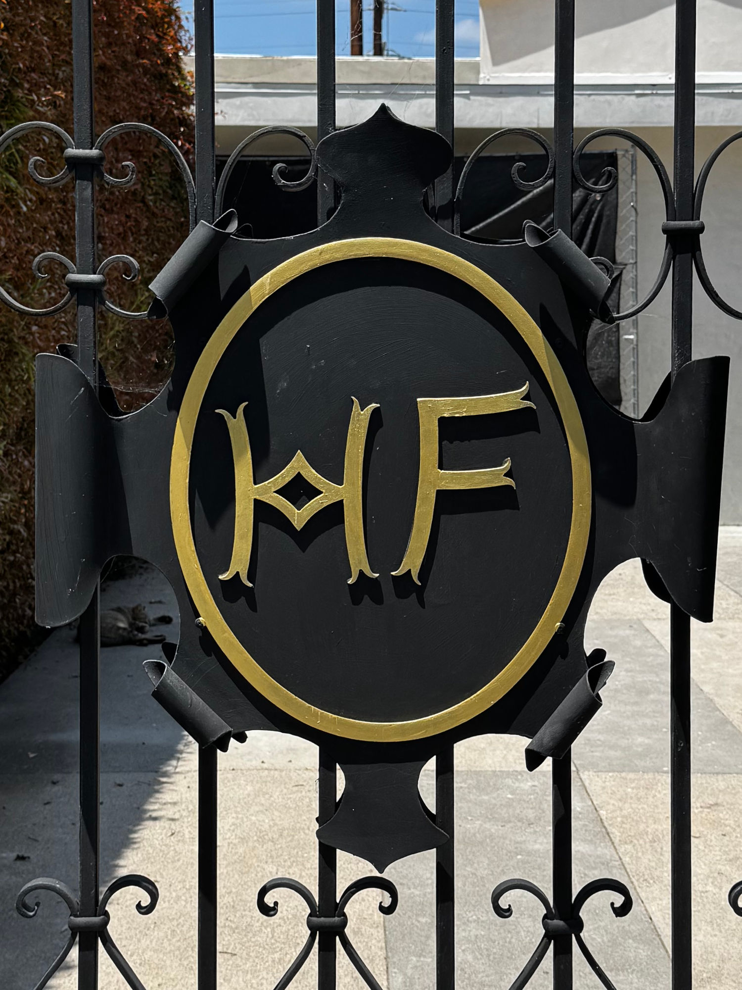 Hollywood Forever Cemetery Wrought Iron Gate
