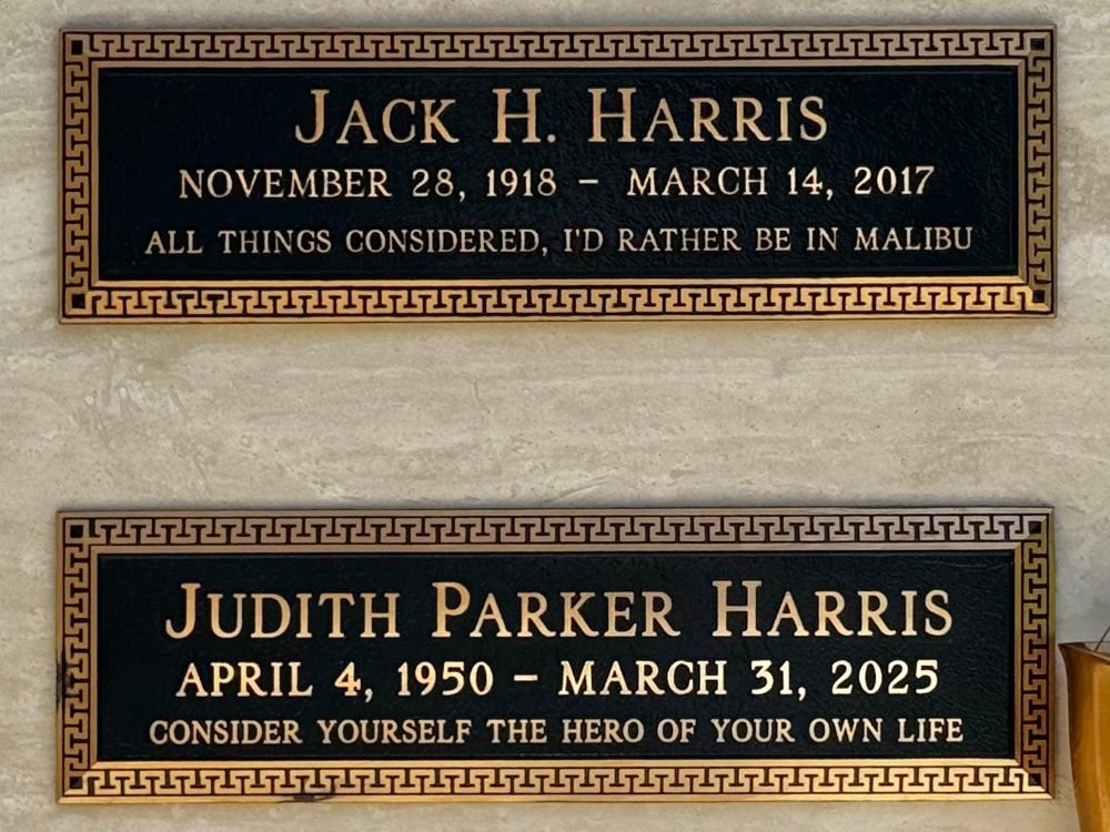 Westwood Village Memorial Park Jack H. Harris