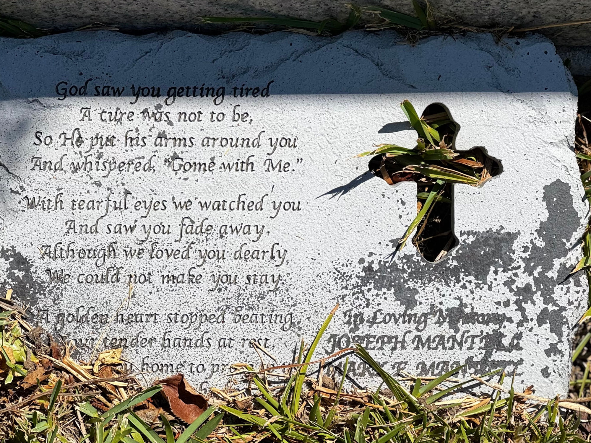 Joe Mantell Memorial Poem