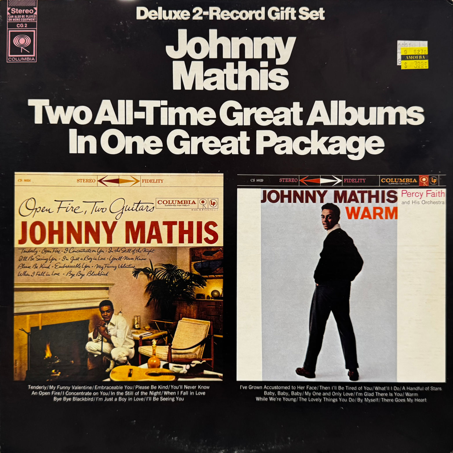 Johnny Mathis Deluxe 2-Record Gift Set Album Cover