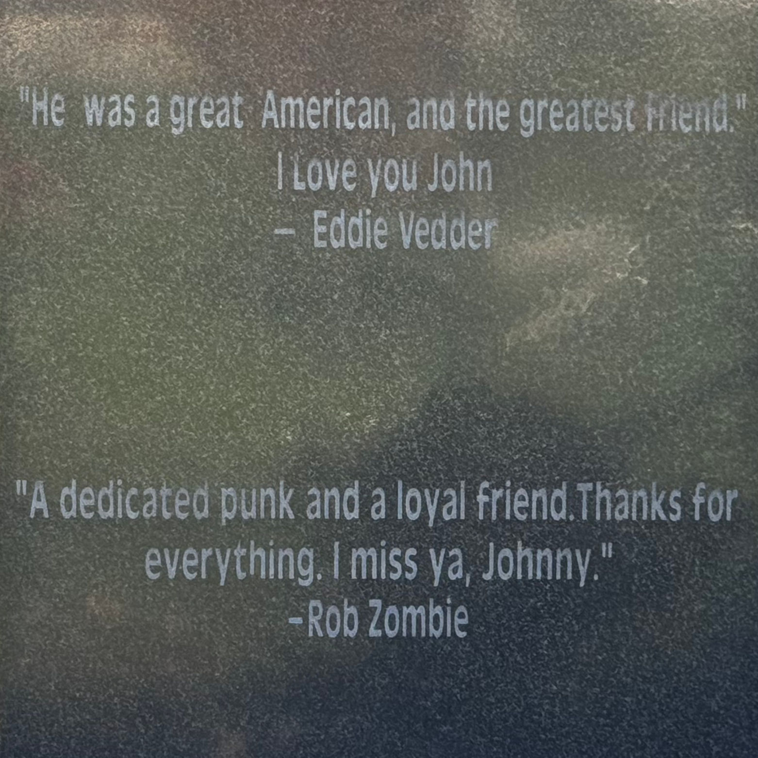 Johnny Ramone Eddie Vedder and Rob Zombie