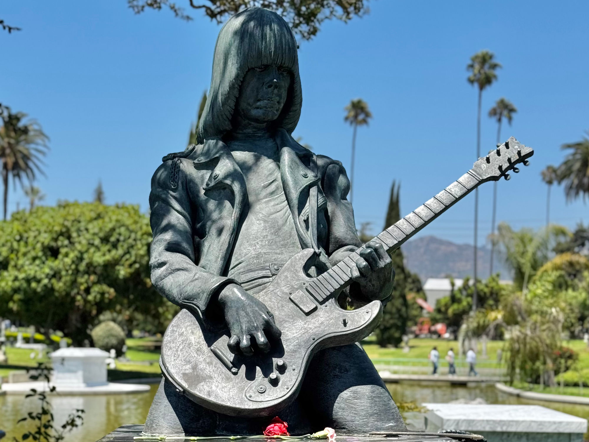Johnny Ramone Headstone Statue