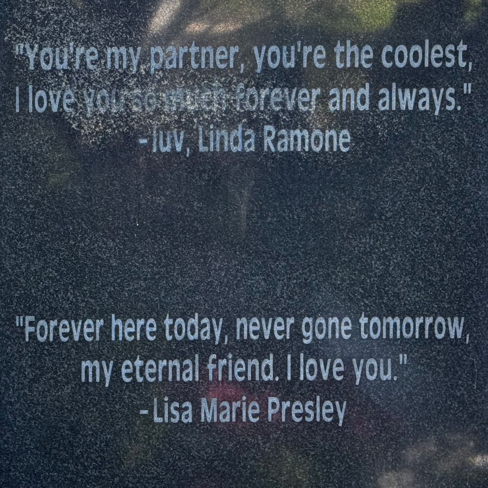 Johnny Ramone Linda Ramone and Lisa Marie Presley