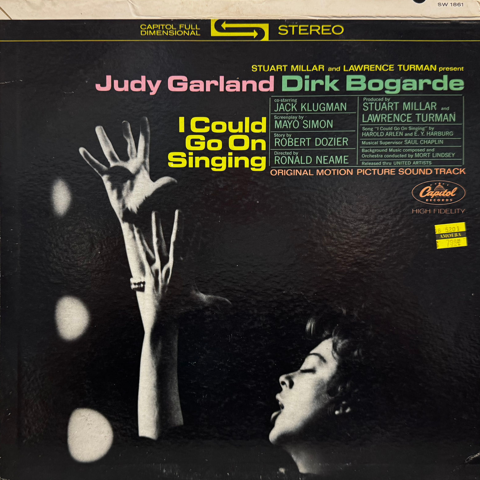 Judy Garland and Dirk Bogarde I Could Go on Singing Album Cover