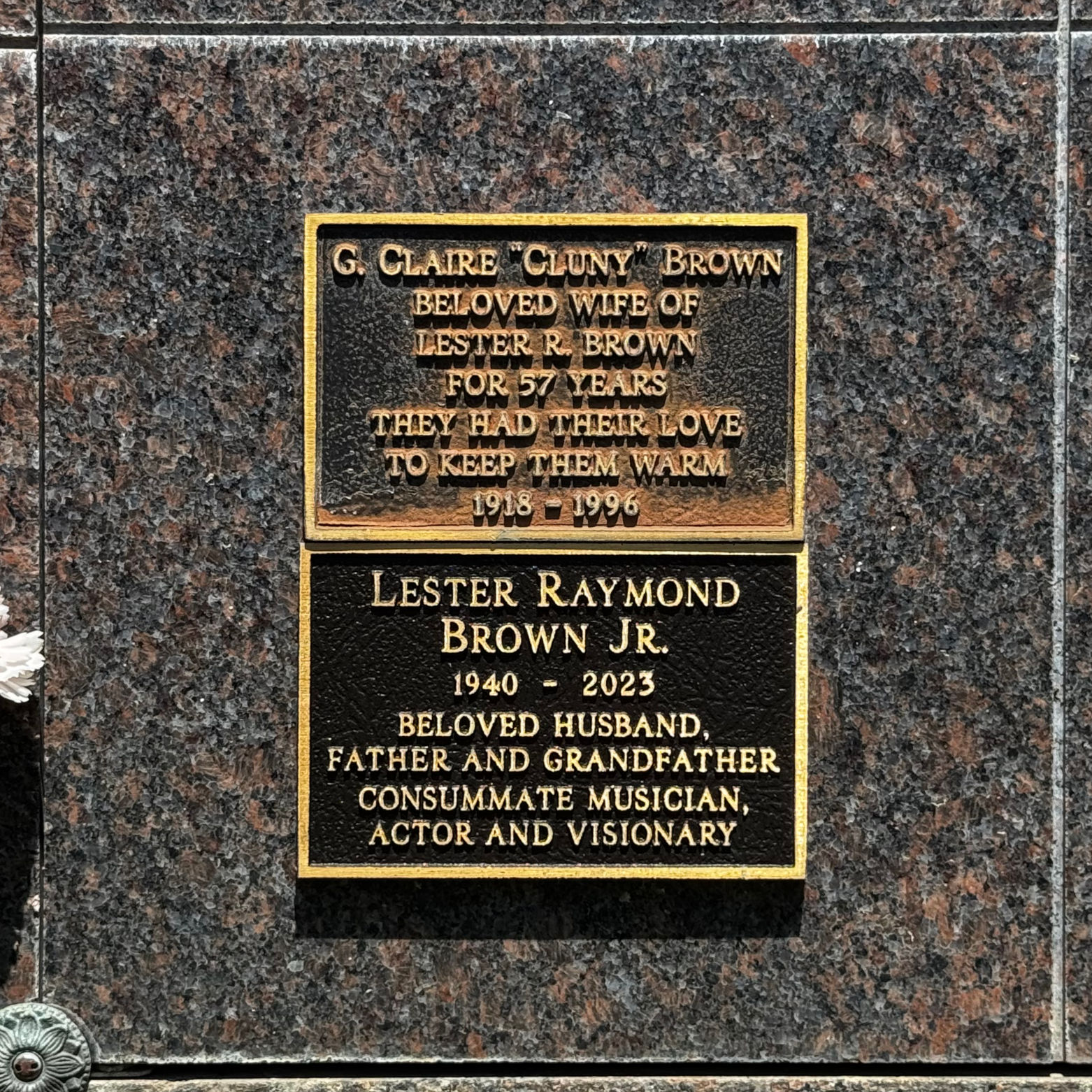Westwood Village Memorial Park Les Brown Jr.