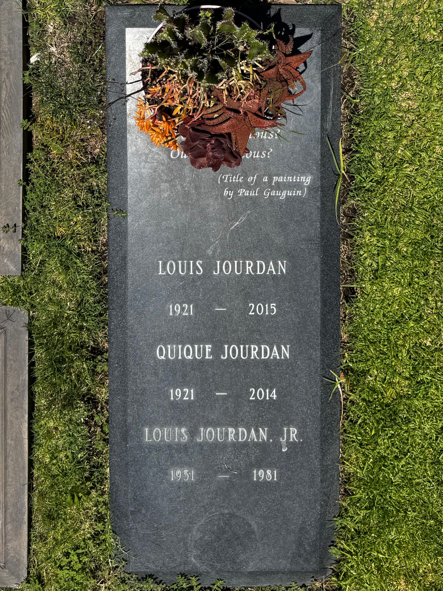 Westwood Village Memorial Park Louis Jourdan