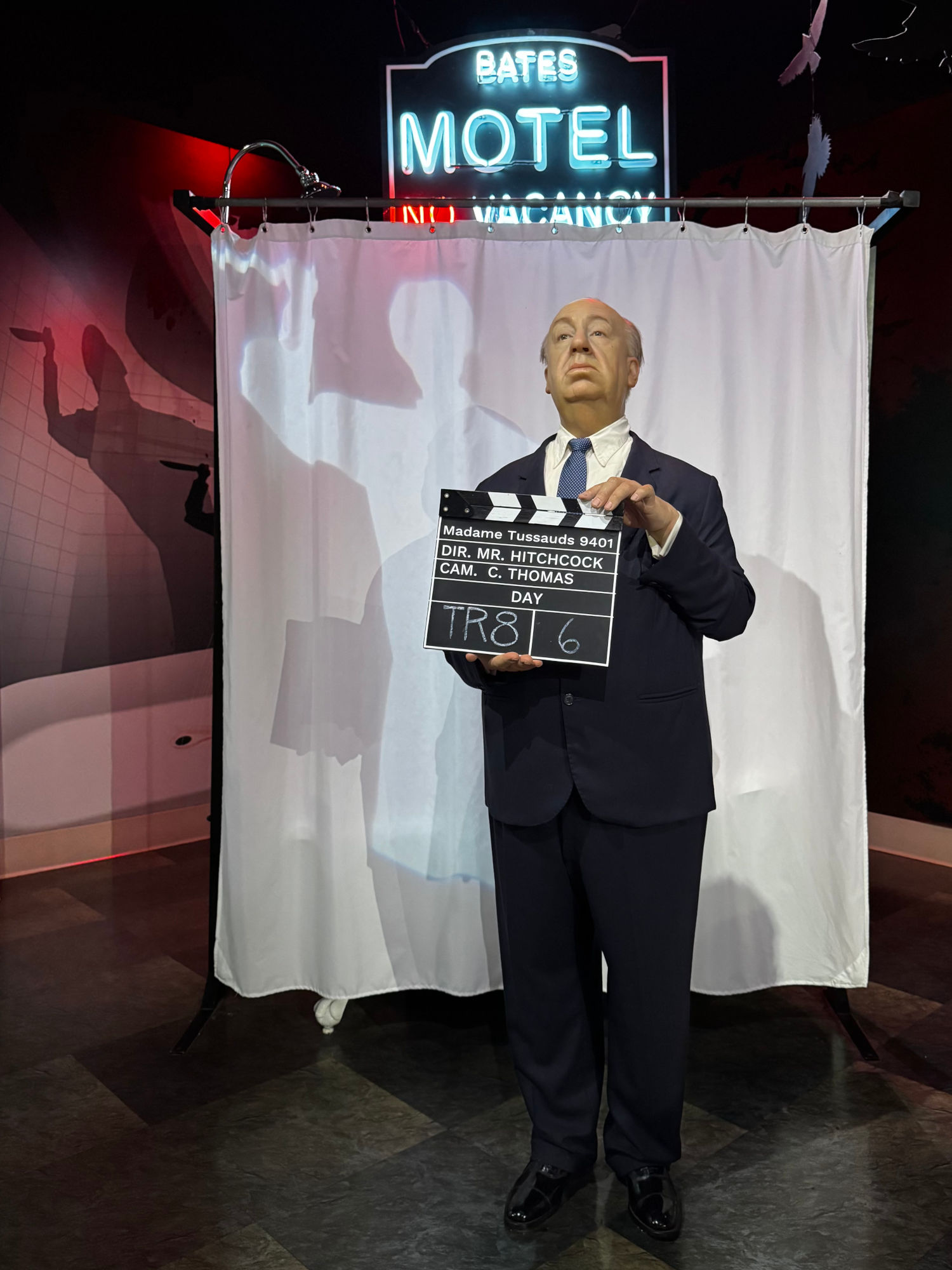 Madame Tussauds Alfred Hitchcock Wax Figure