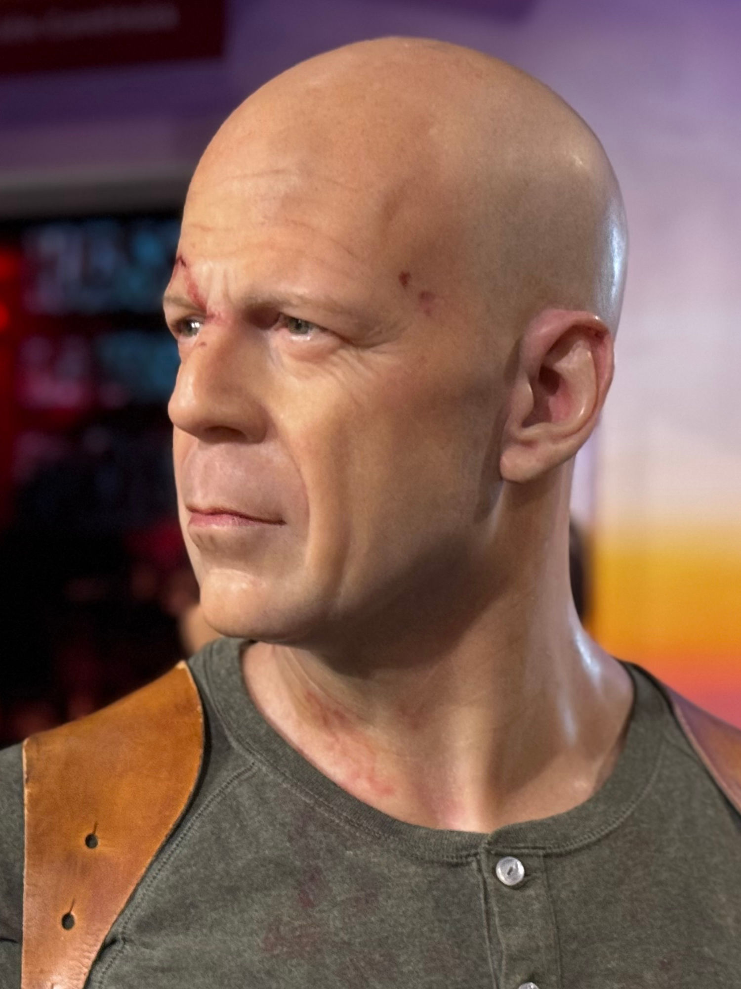 Madame Tussauds Bruce Willis Close-Up